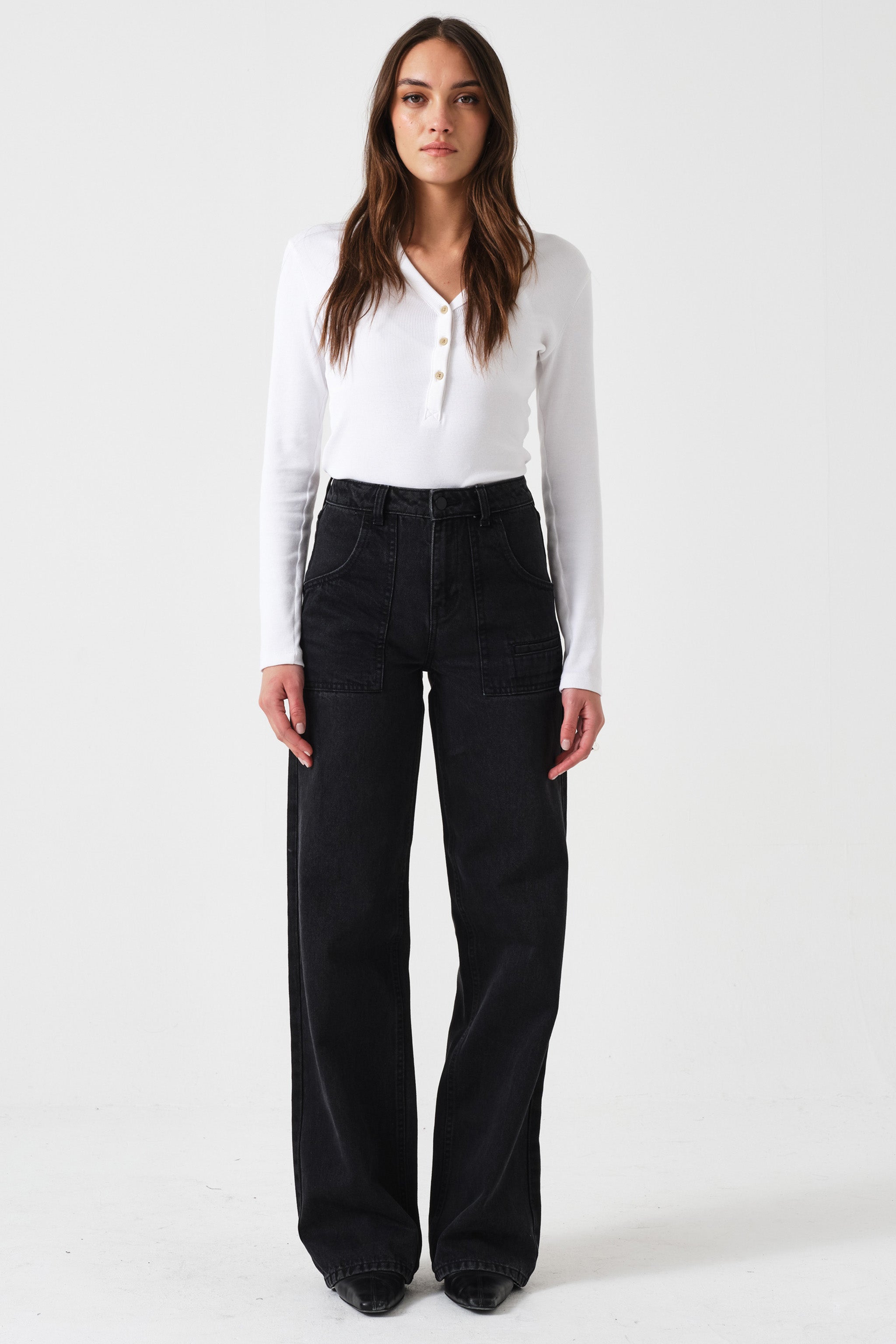 Eden Wide Leg Jean in Fairbanks