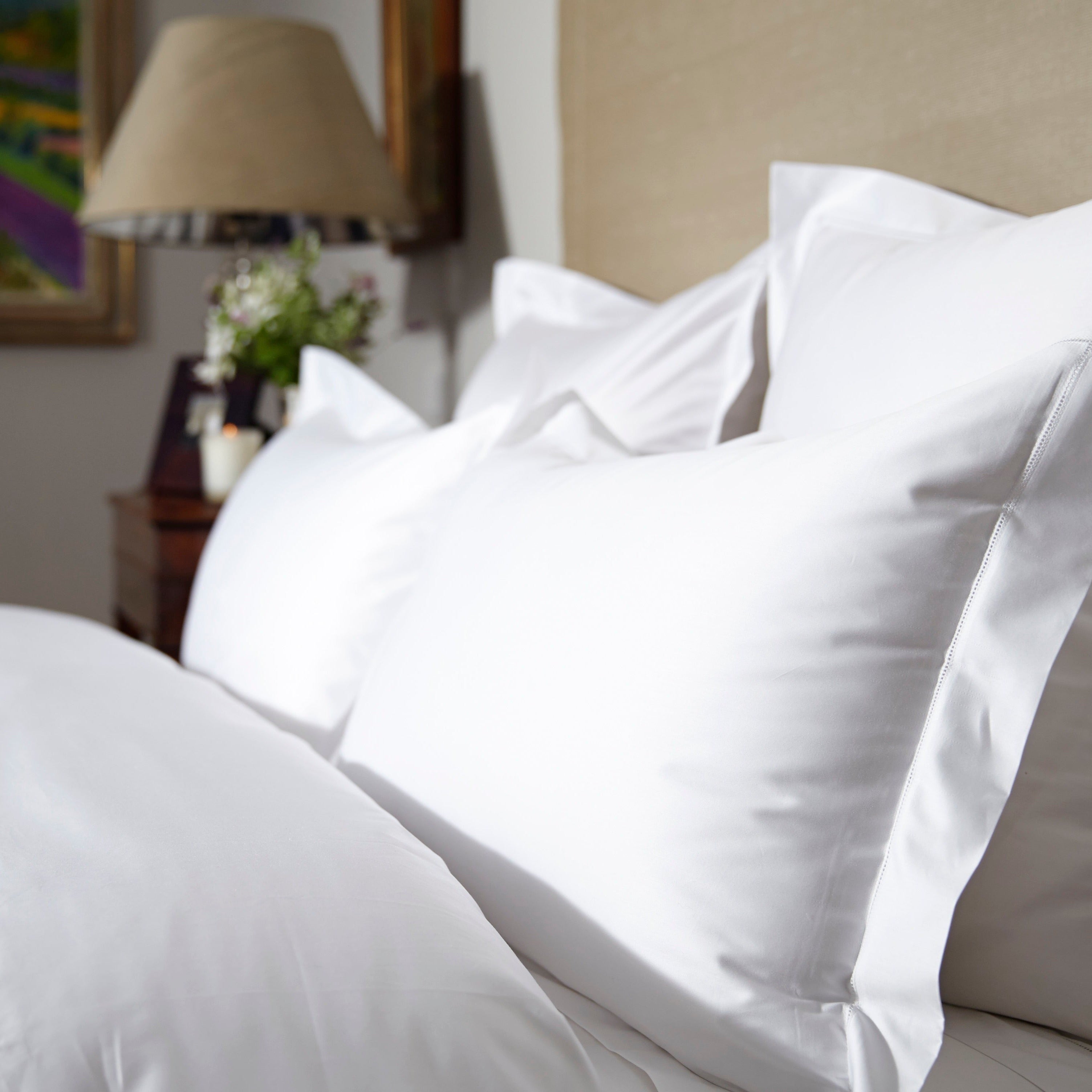 Hemstitch Duvet Cover - White Collection
