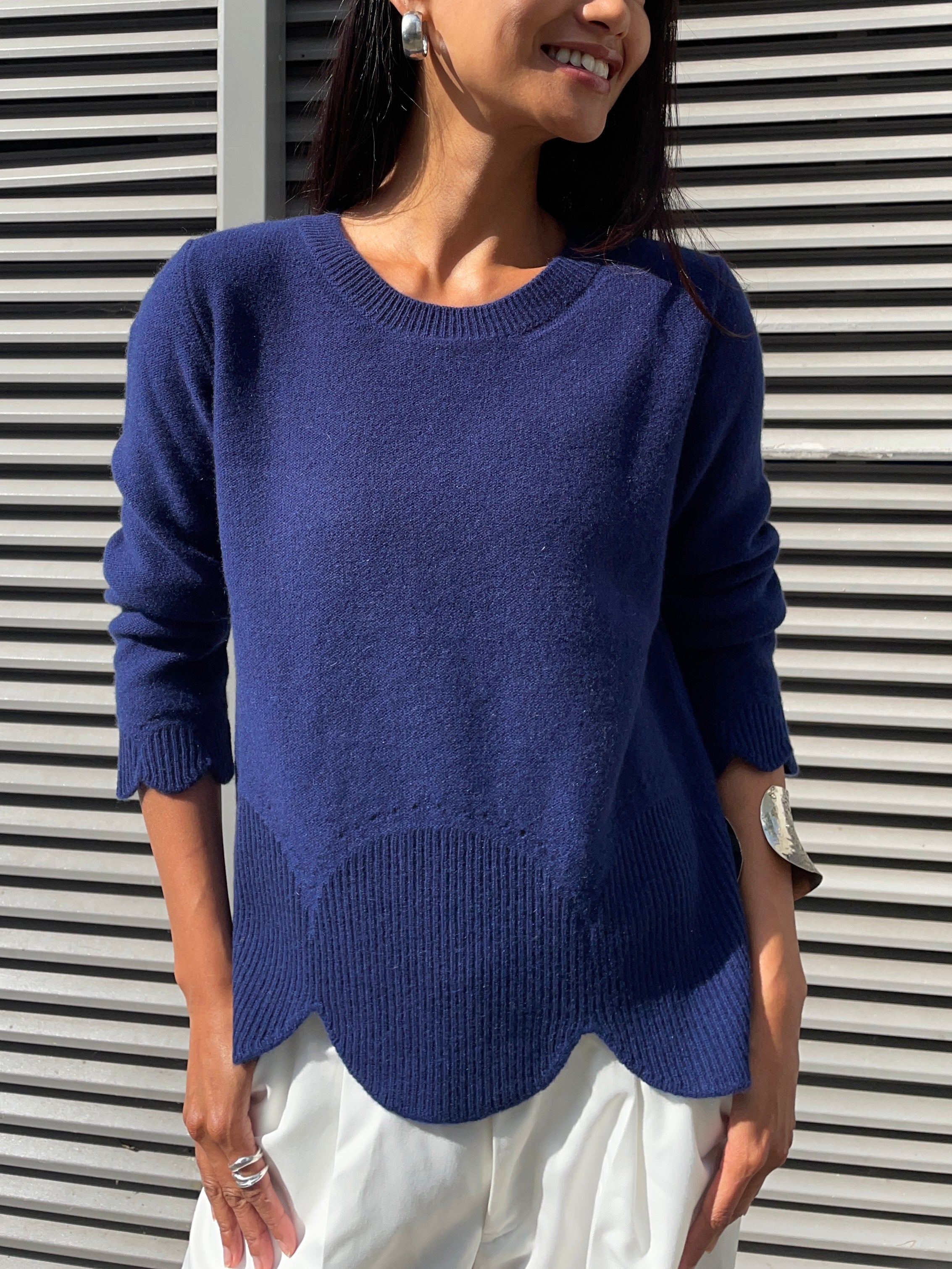 Circle Sweater - Navy