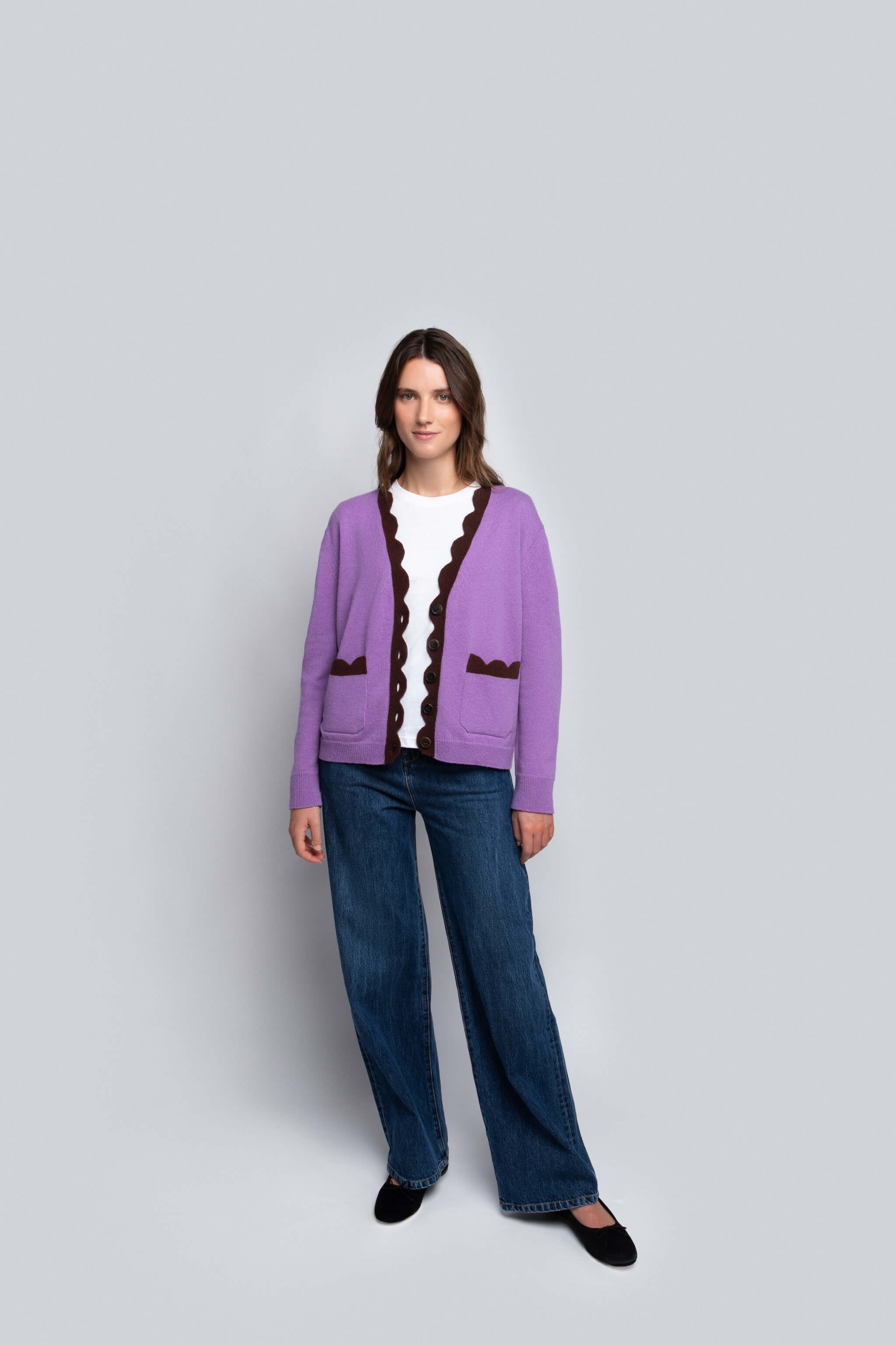 THE JAKOB HEIRLOOM CARDIGAN: LILA