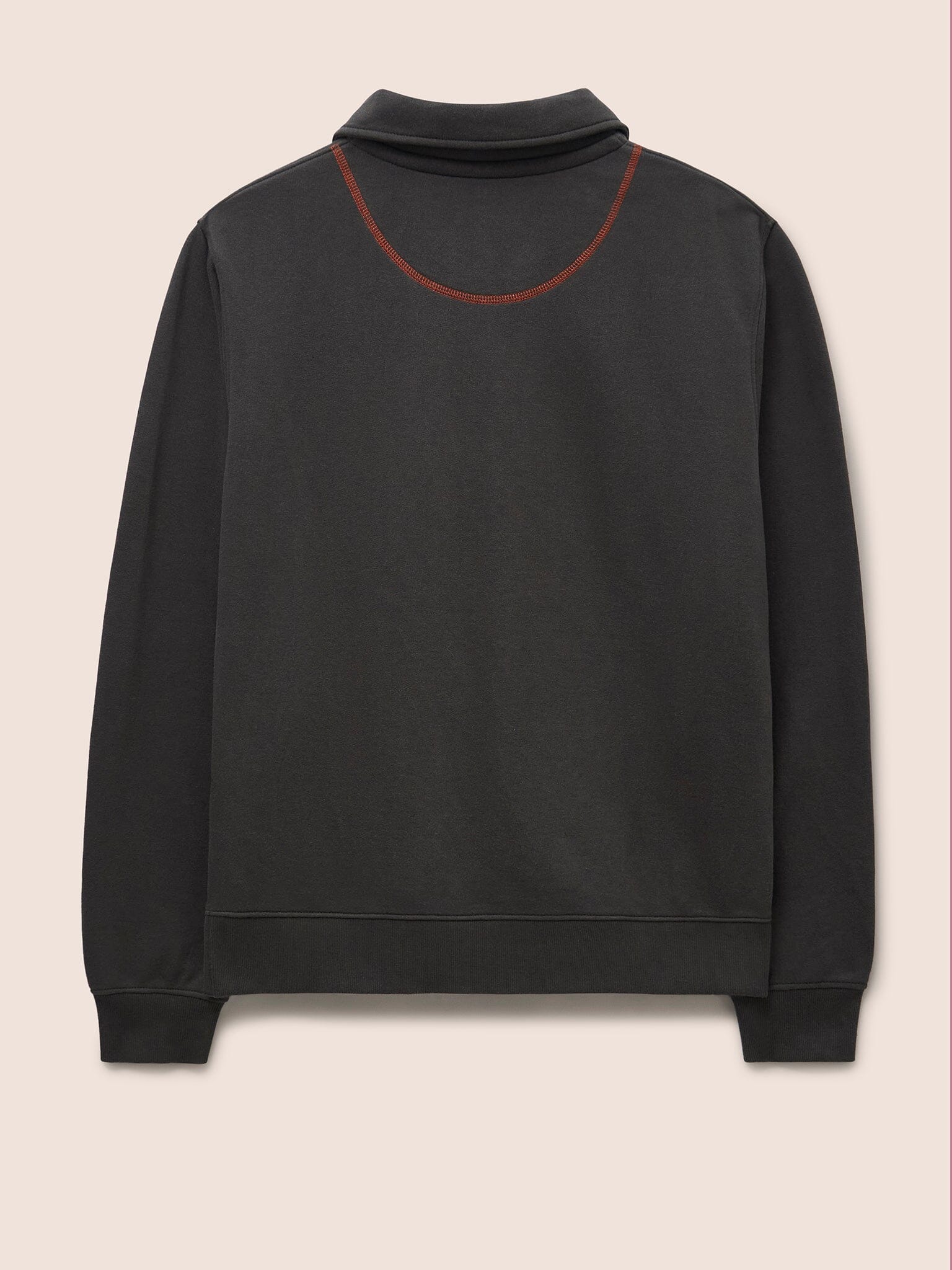 Java Organic Cotton 1/4 Zip Sweater in Charcoal