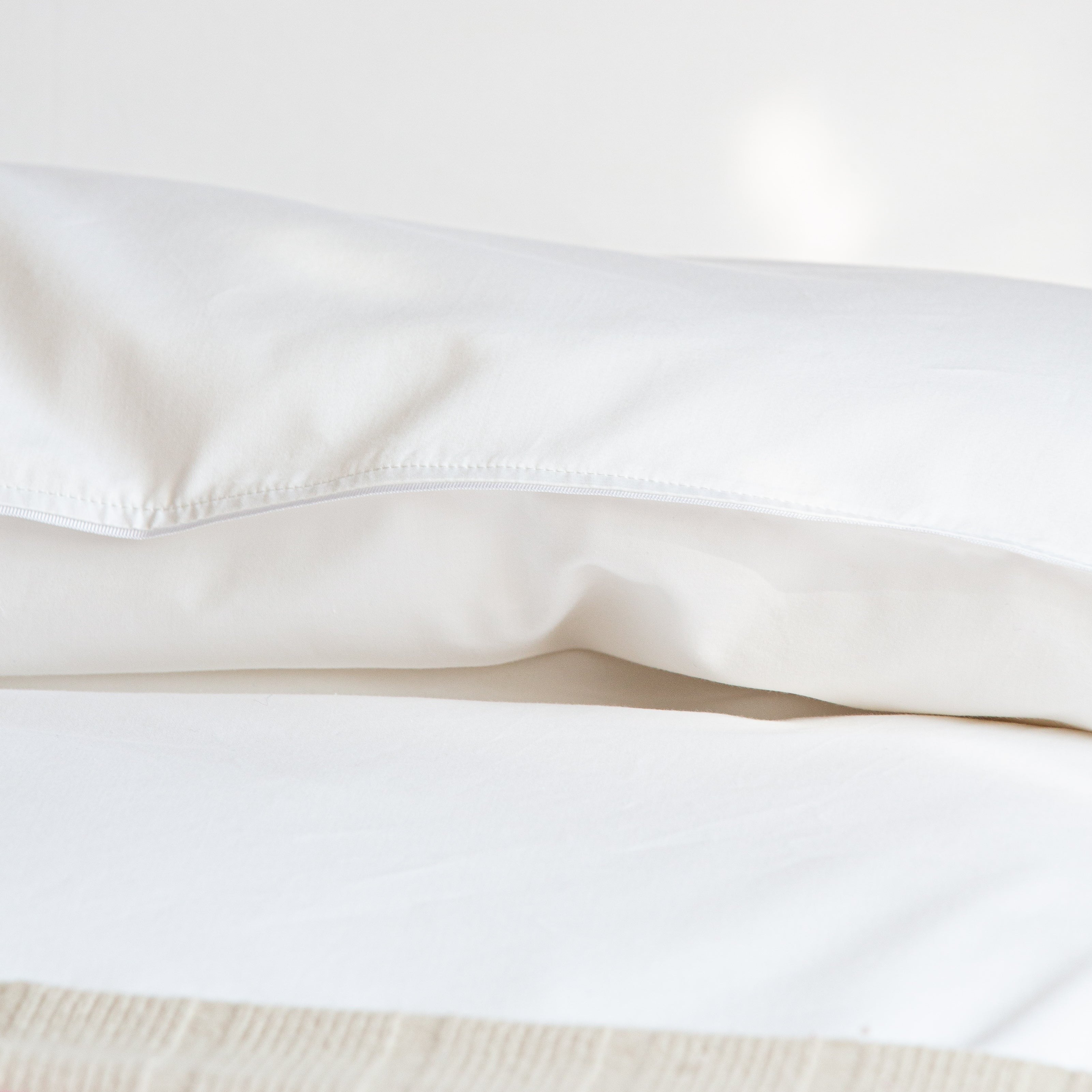 Island Duvet Cover - White With White Trim