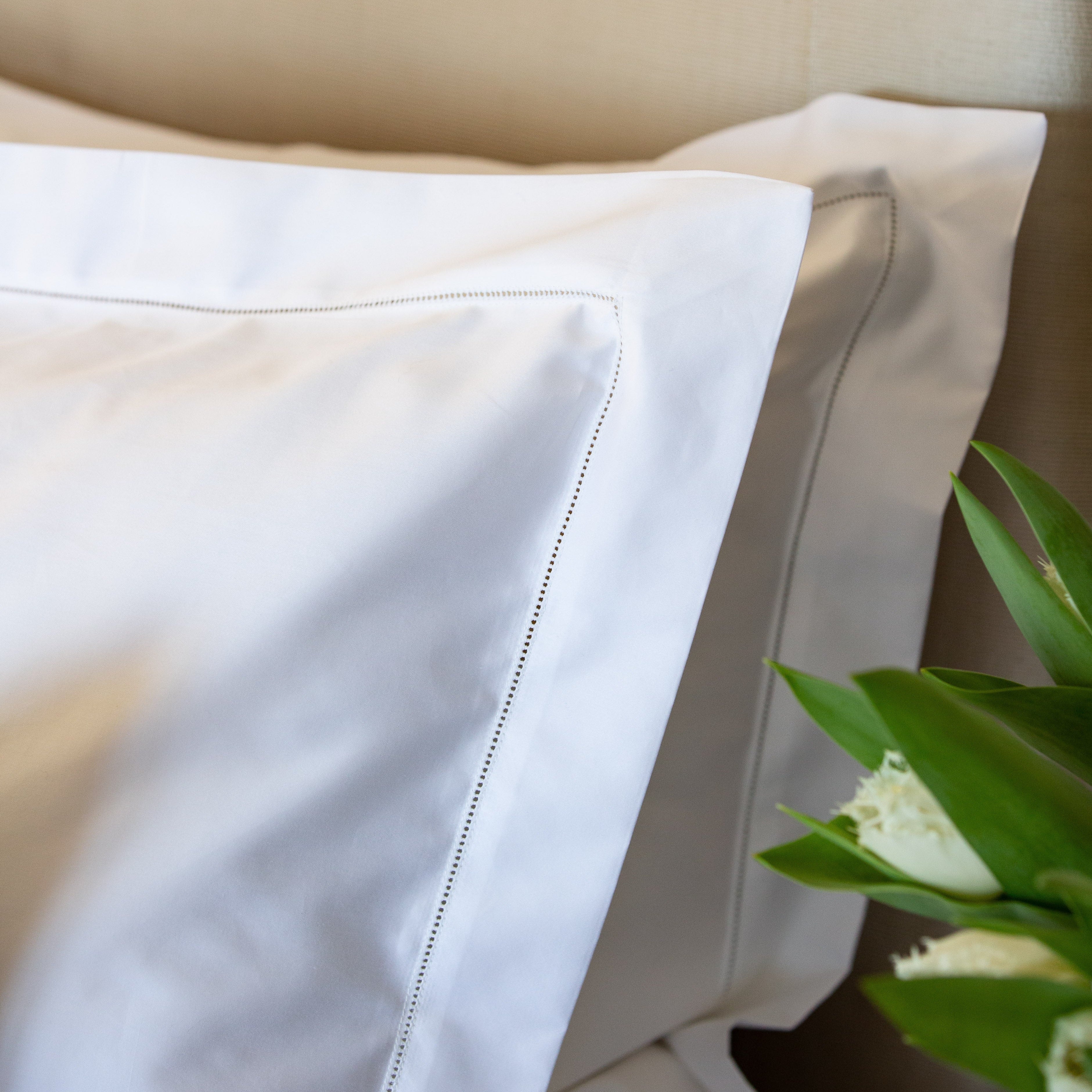 Hemstitch Duvet Cover - White Collection