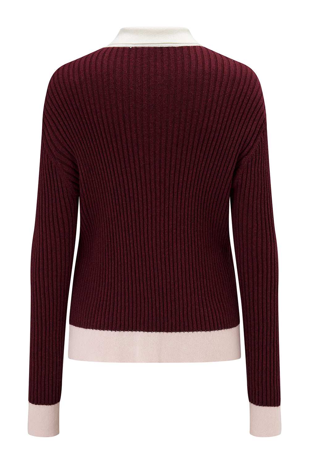 Maude Cashmere Polo in Mulberry