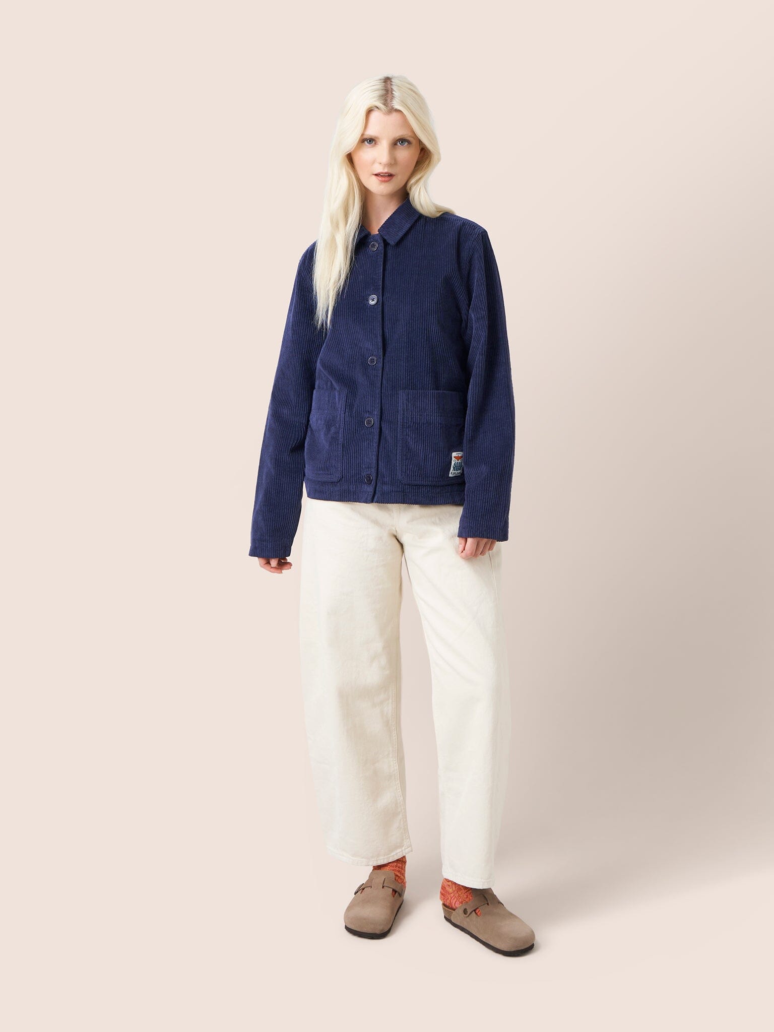 Nyhavn Cotton Corduroy Jacket in Navy