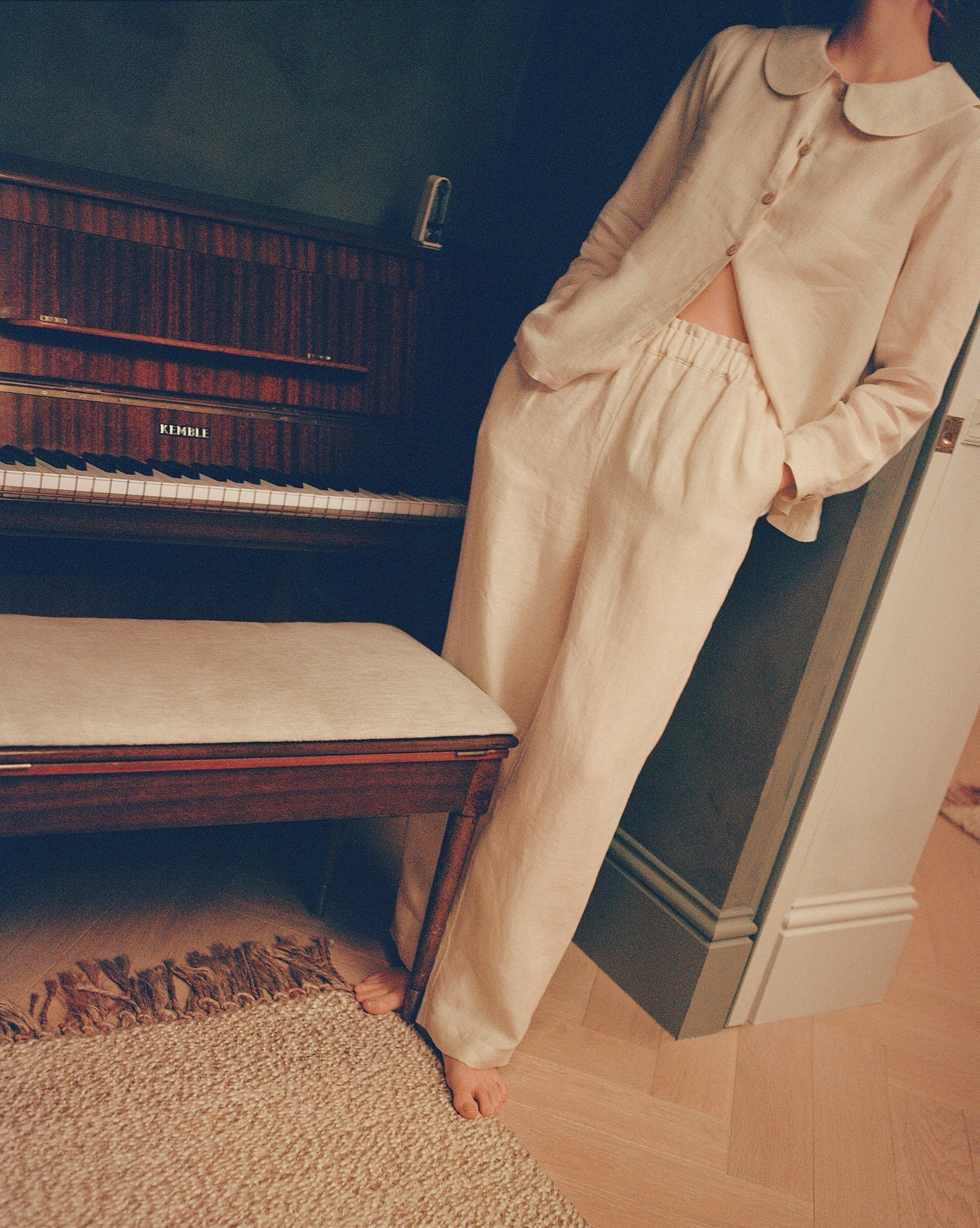 Maya Linen Trousers - Natural