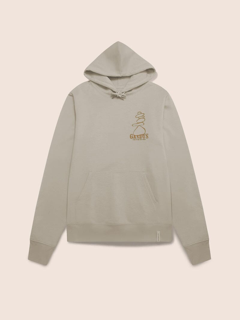 Banff Organic Cotton Pebble Hoodie in Stone
