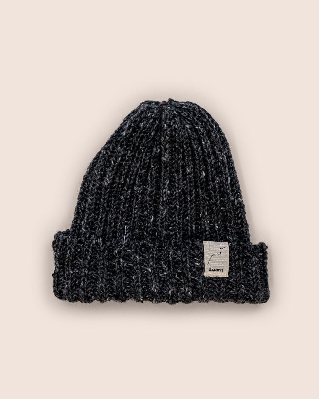 Skye Made in England Wool Beanie in Charcoal
