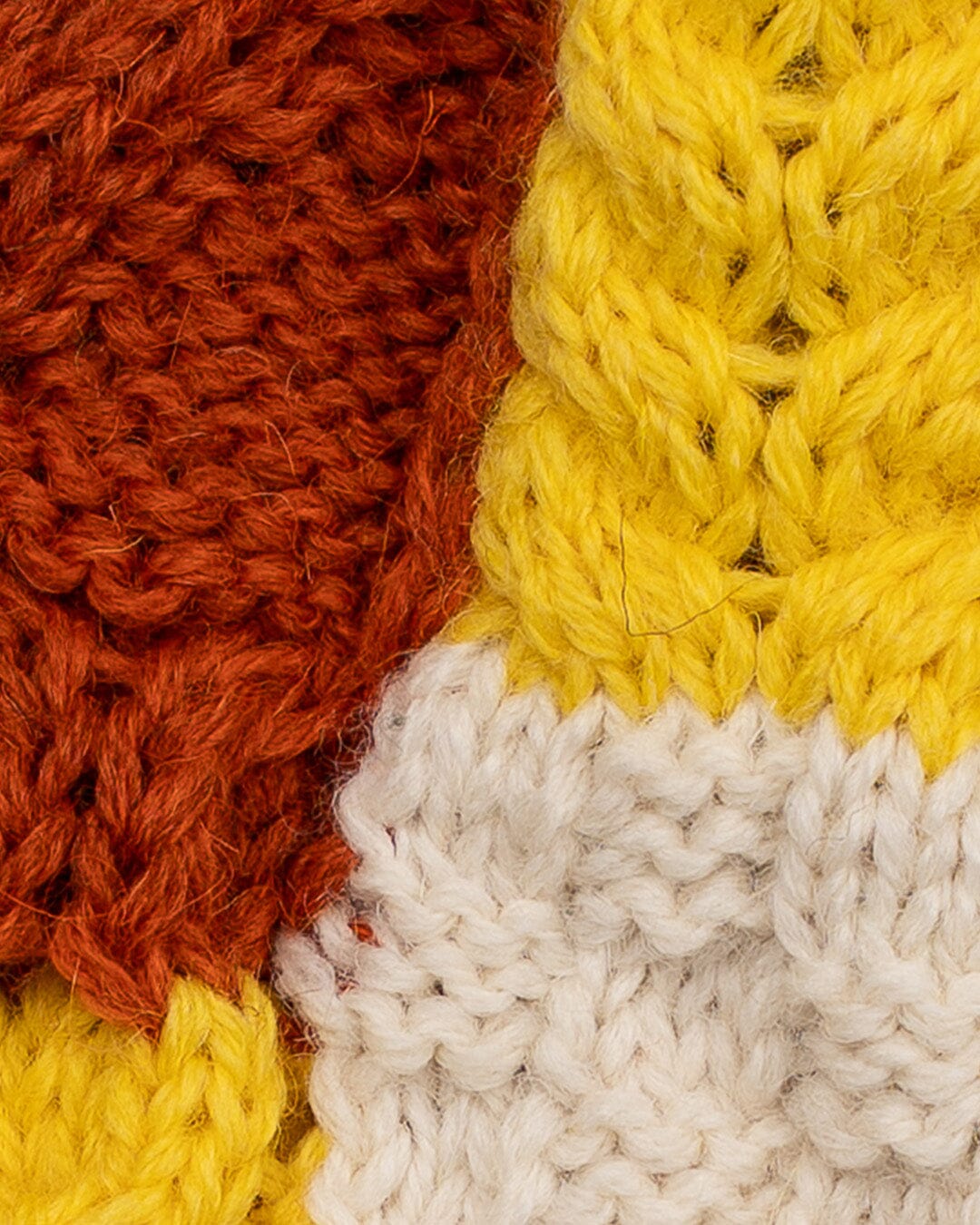 Skye Made in England Wool Beanie in Patchwork