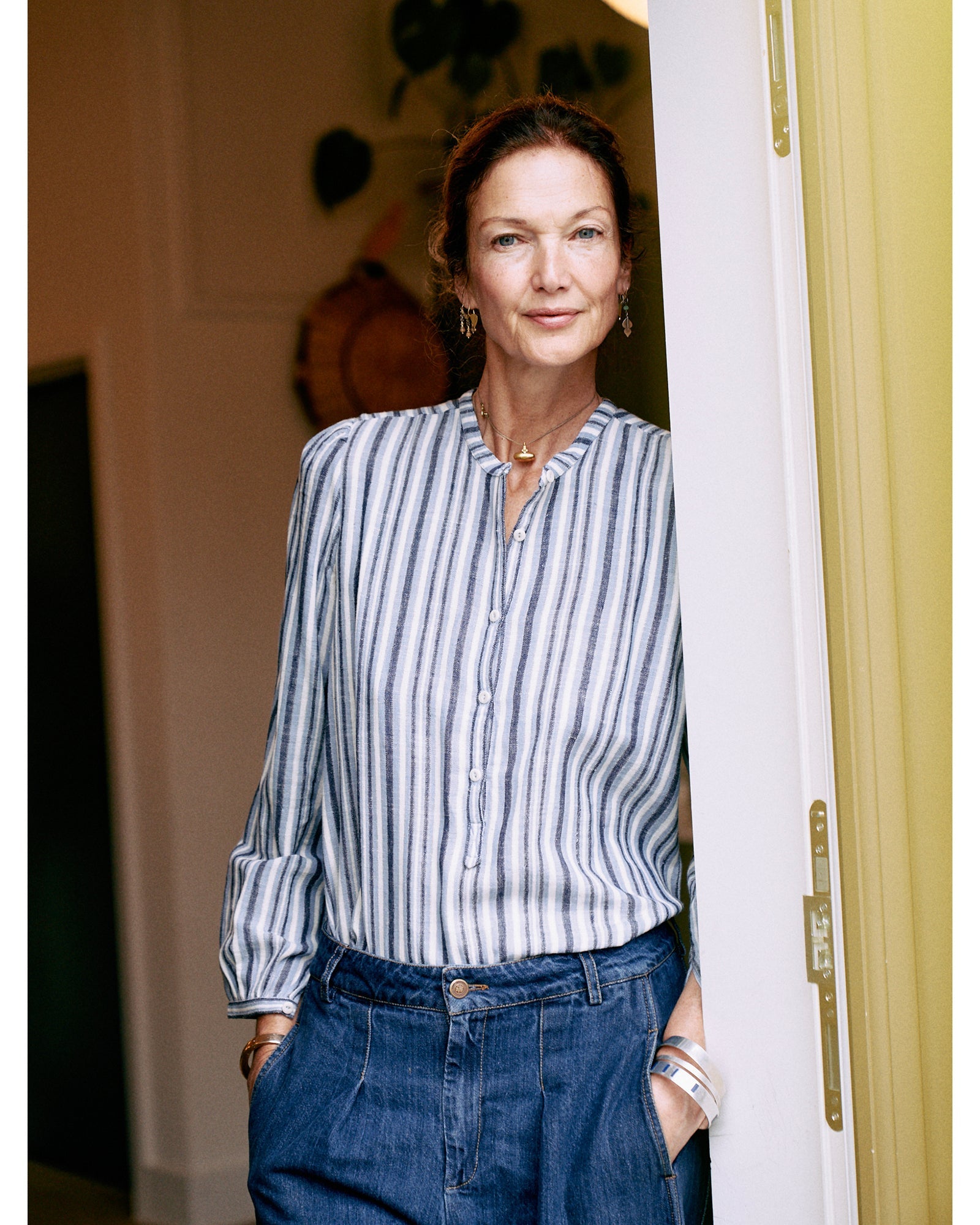 Nora Blouse | Sargasso Sea Stripe