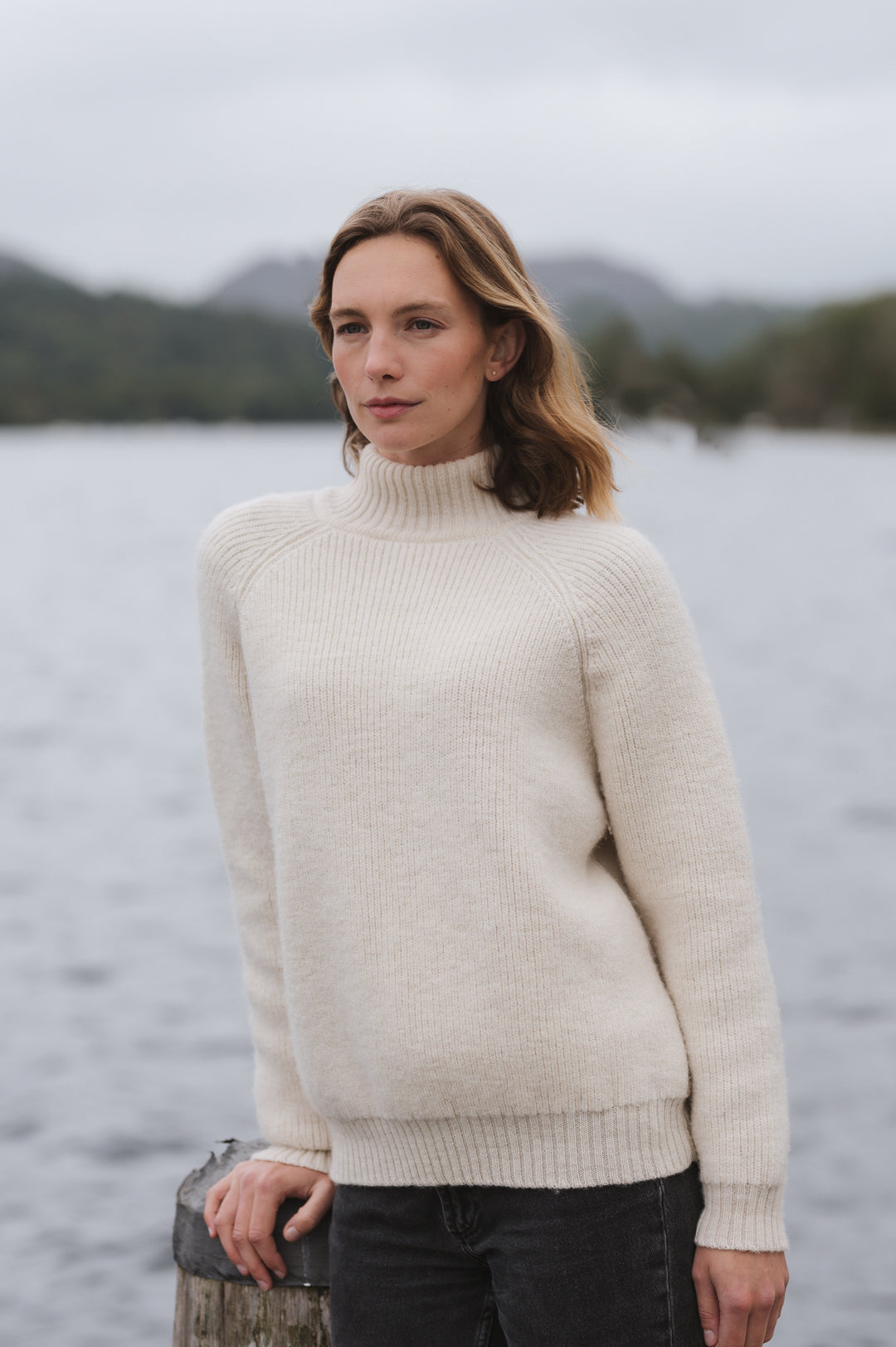 The Olann Sweater in Ecru