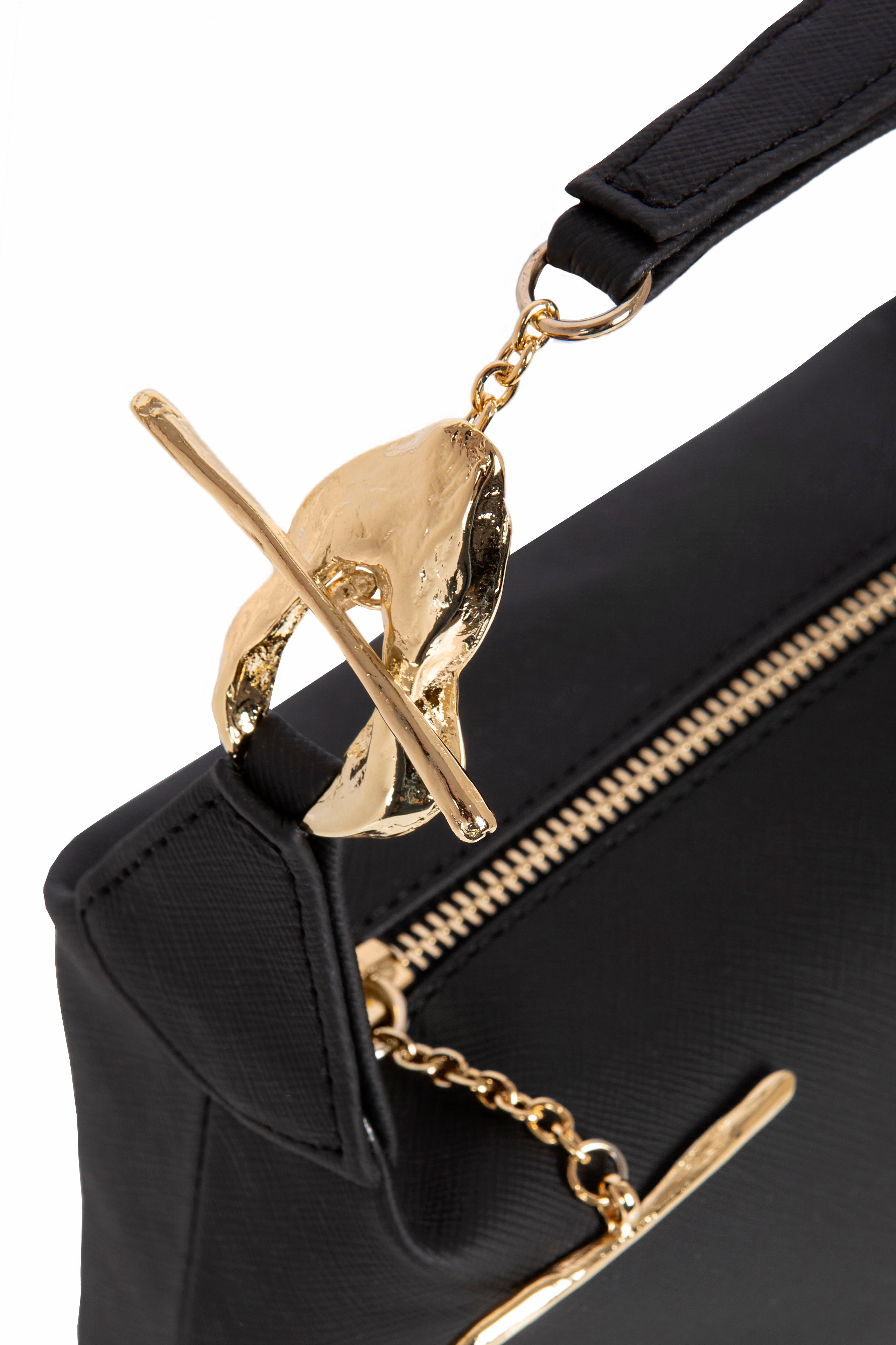 Irene Black Saffiano