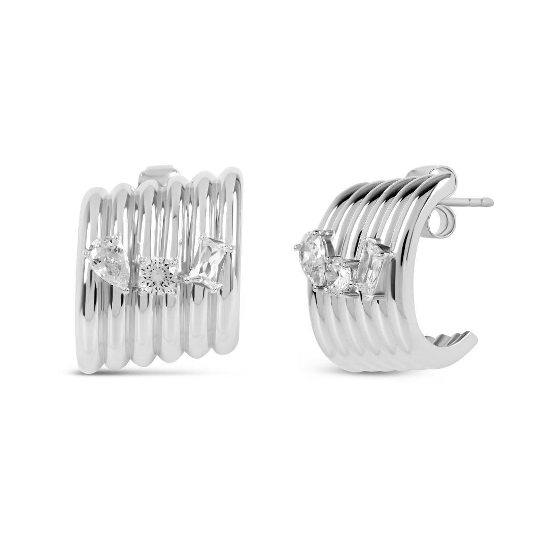 The Silver Sienna Earrings