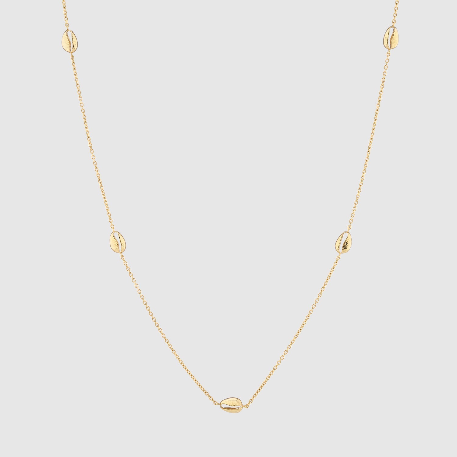 Moka Multi Shell 18ct Gold Vermeil Necklace