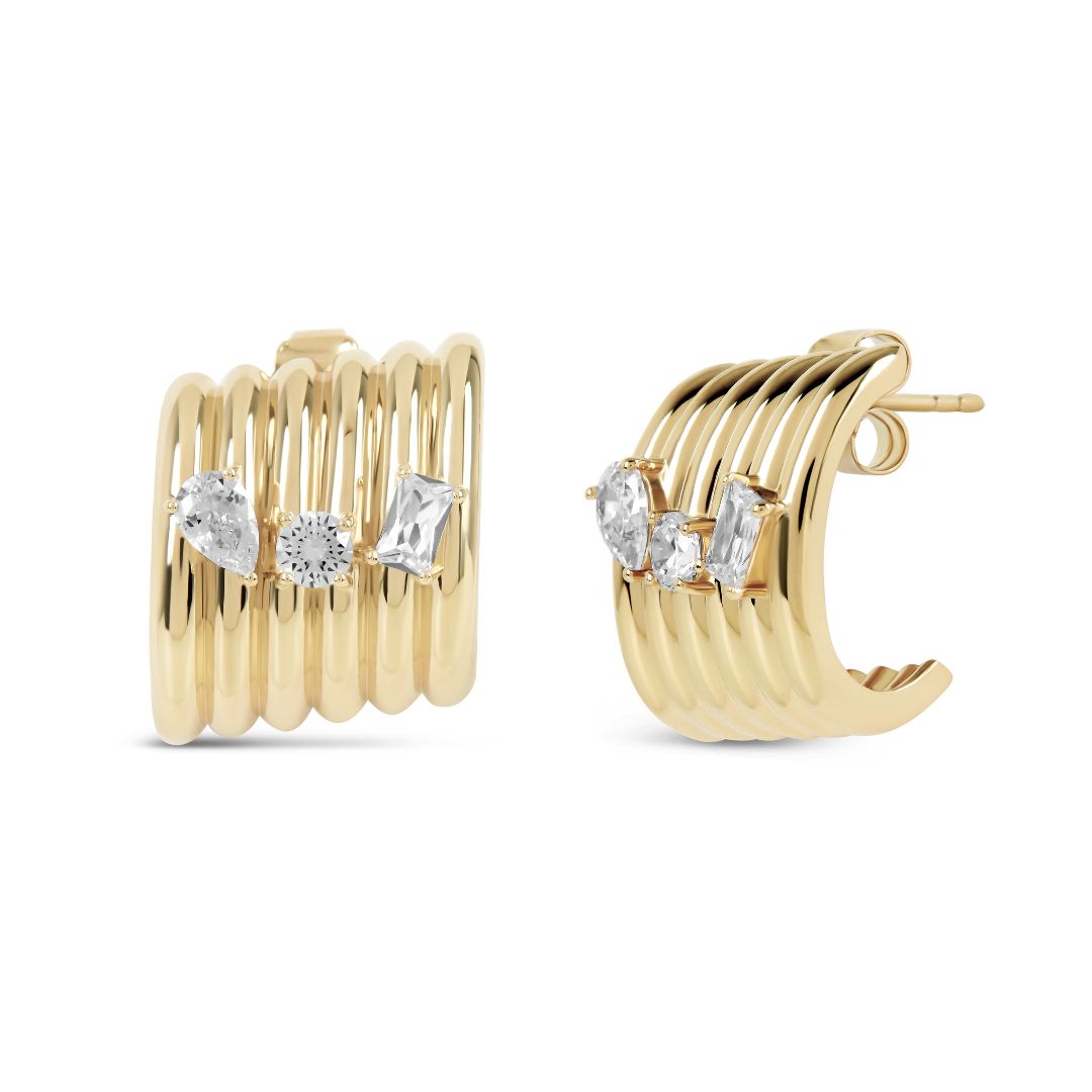 The Gold Sienna Earrings