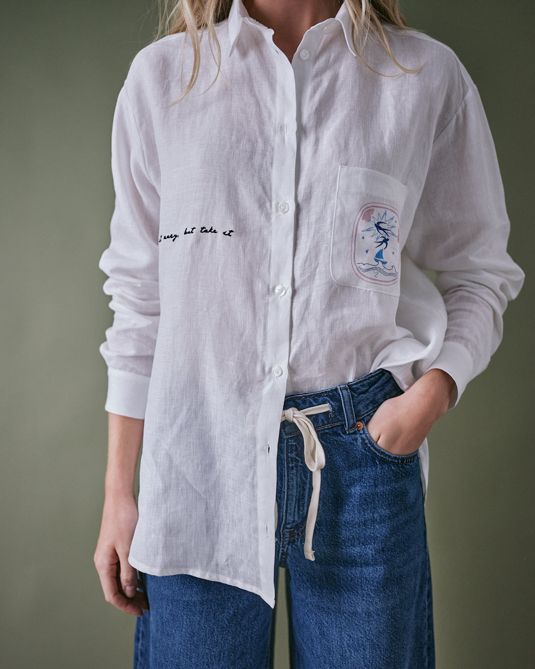 Take Me to the Sea Linen Shirt