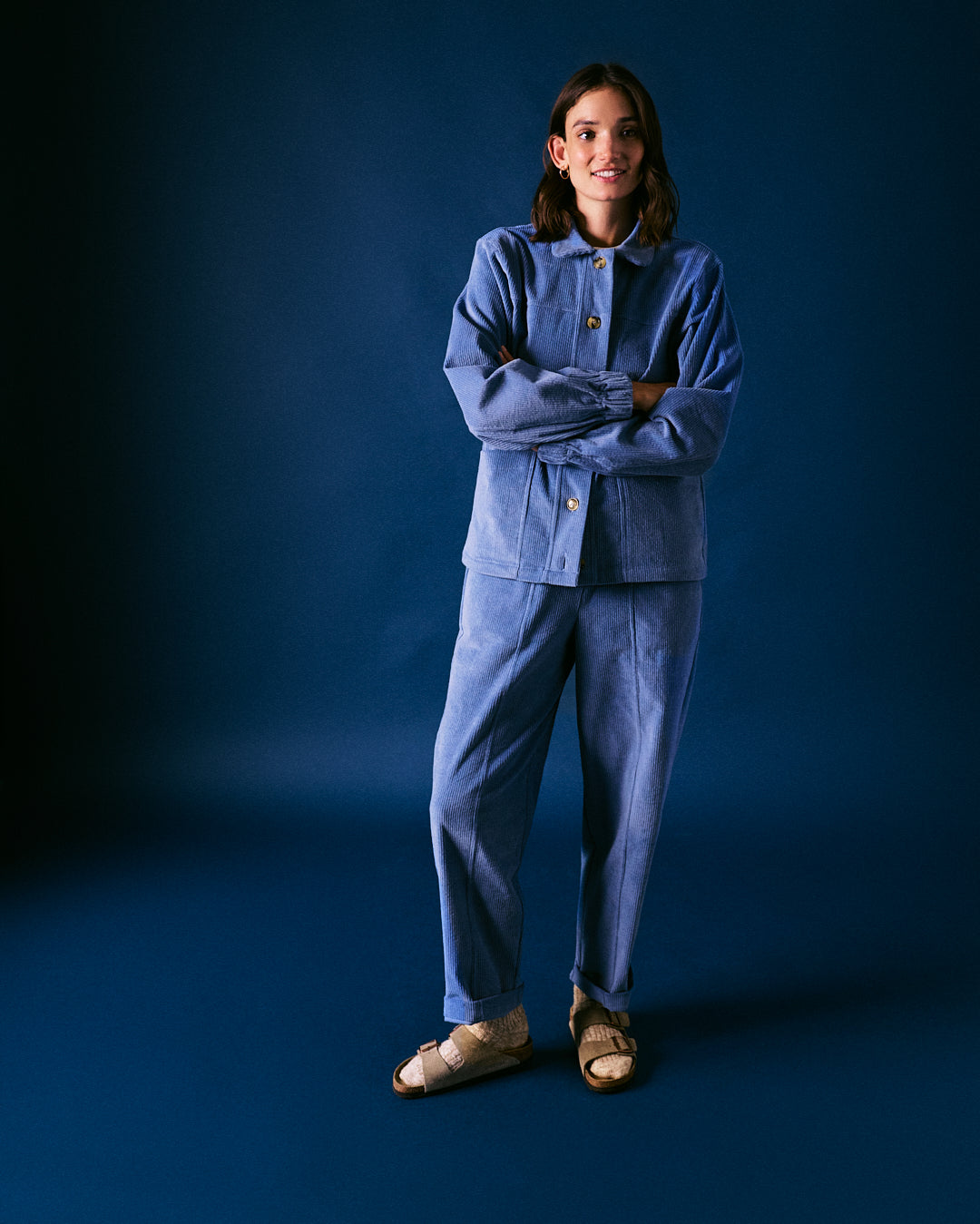 Cord Barrel Leg Trouser