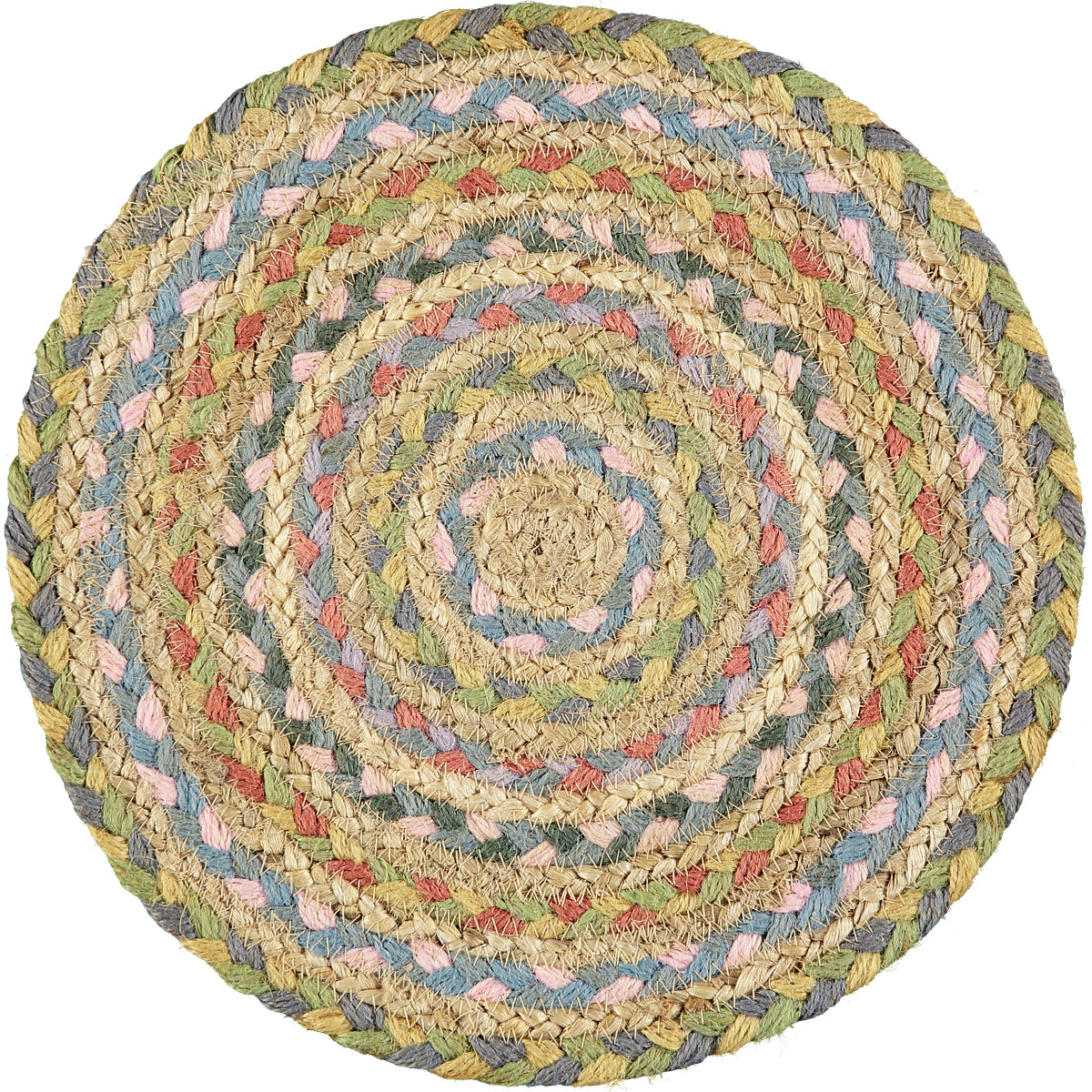 Pastel Fairisle Jute Table Runner