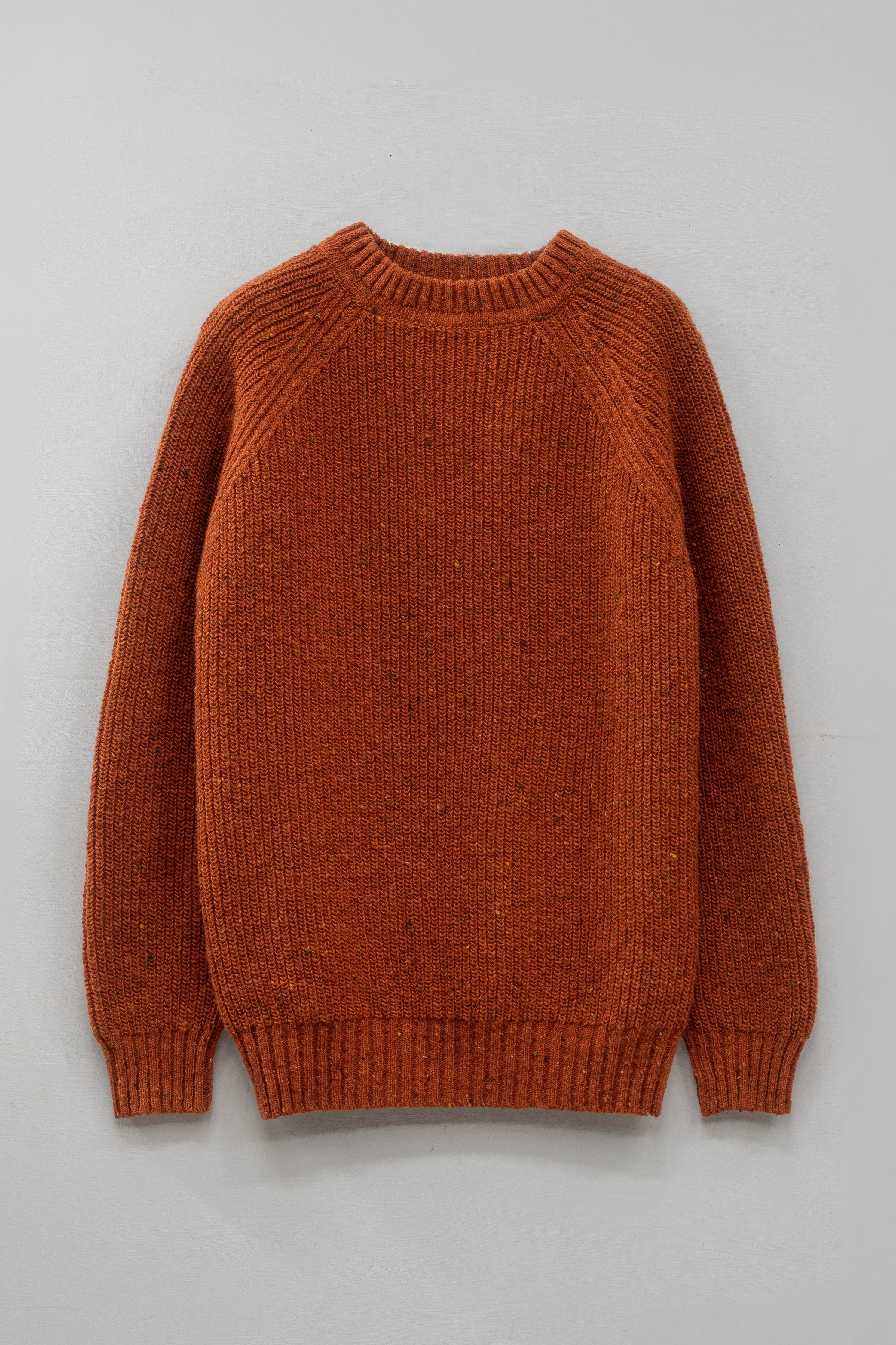 The Olann Donegal Merino Crew Neck Sweater in Copper