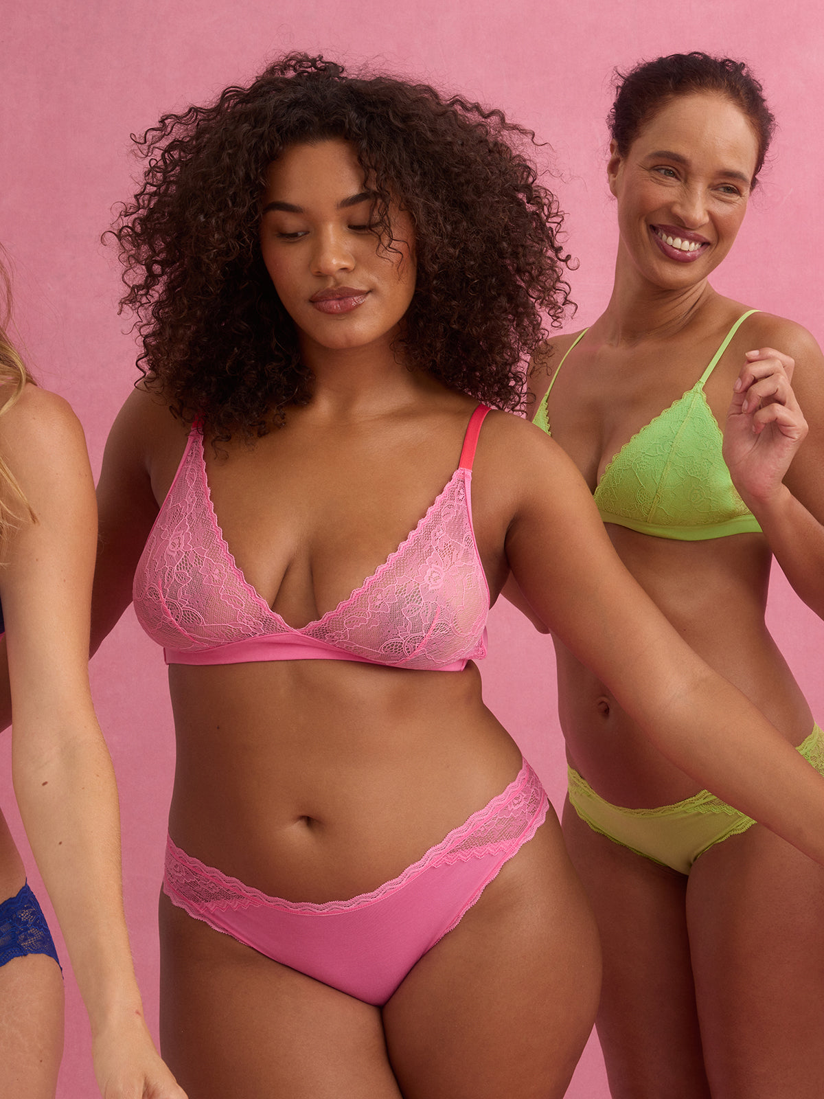 Eco Lace Original Knicker - Pink Cosmos
