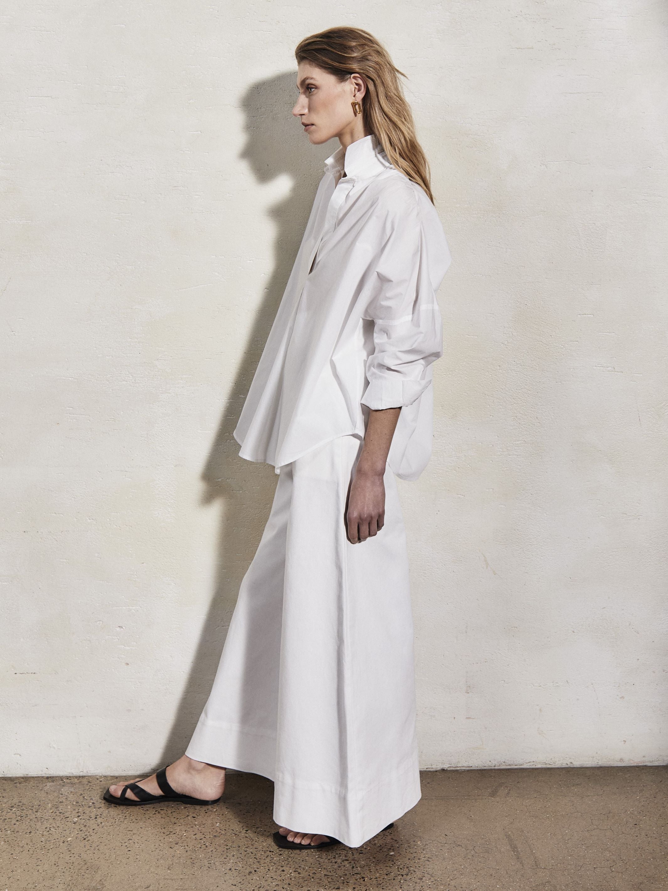 LETIZIA - White Cotton Shirt