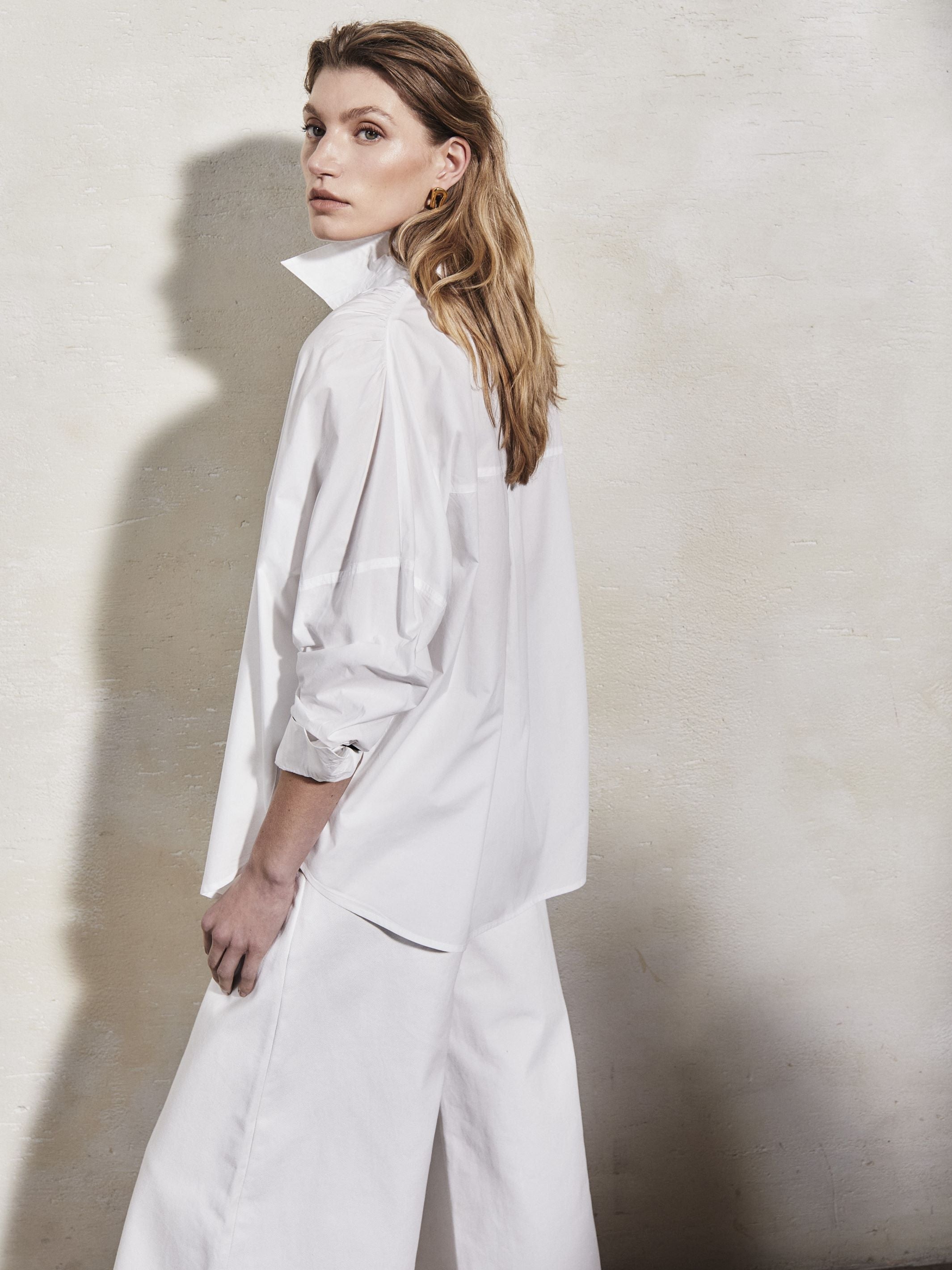 LETIZIA - White Cotton Shirt