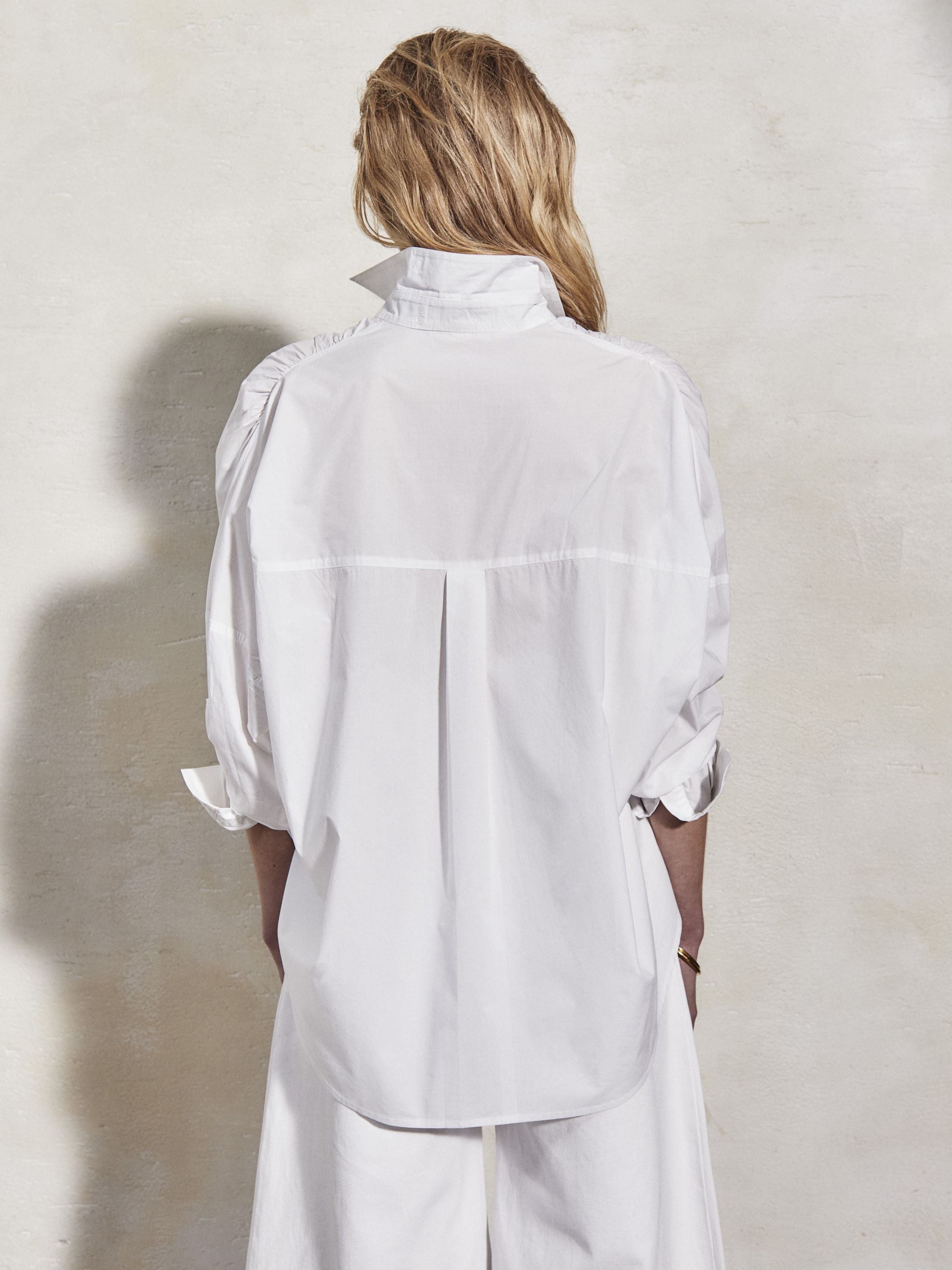 LETIZIA - White Cotton Shirt
