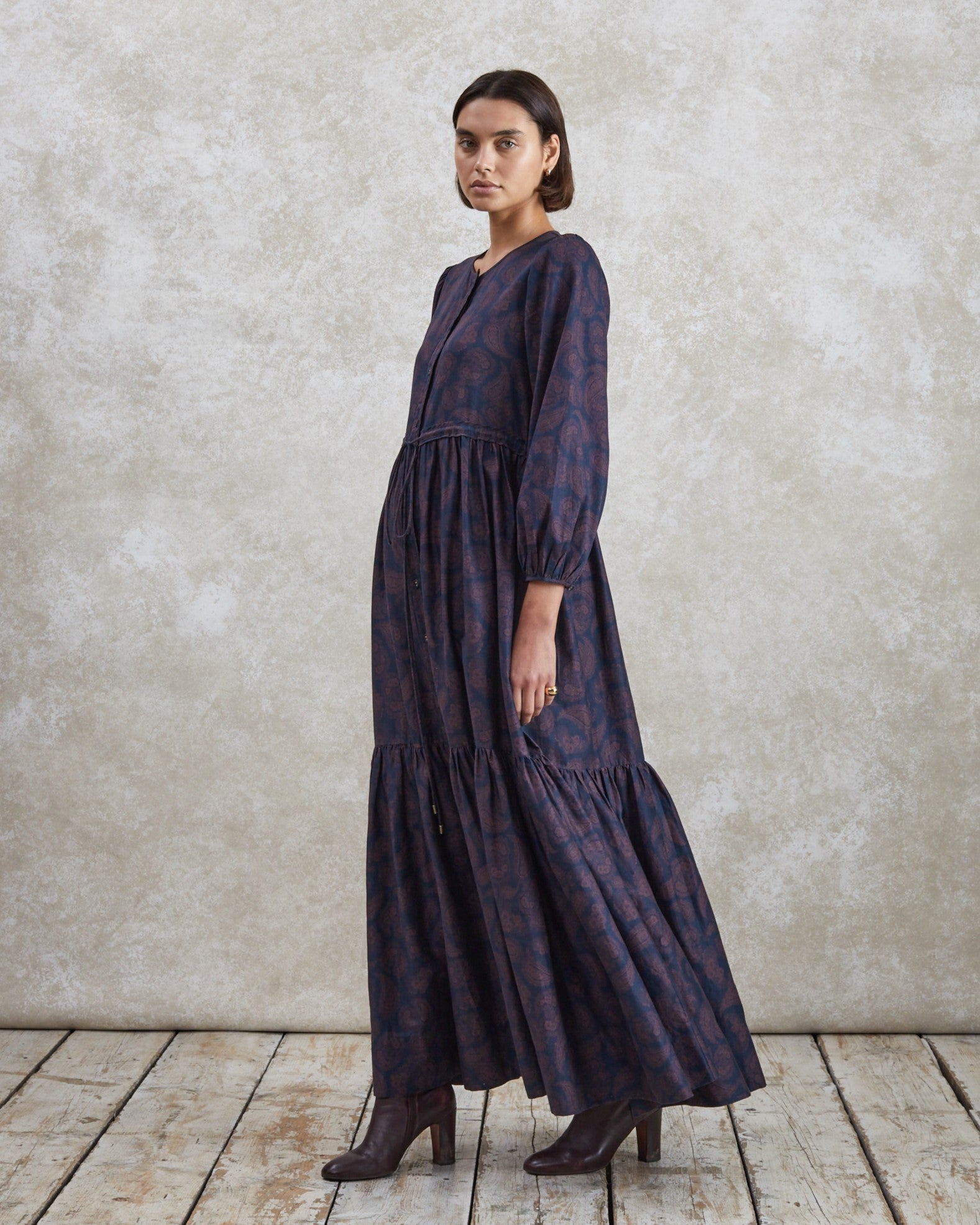 Catherine - Paisley Twill Dress