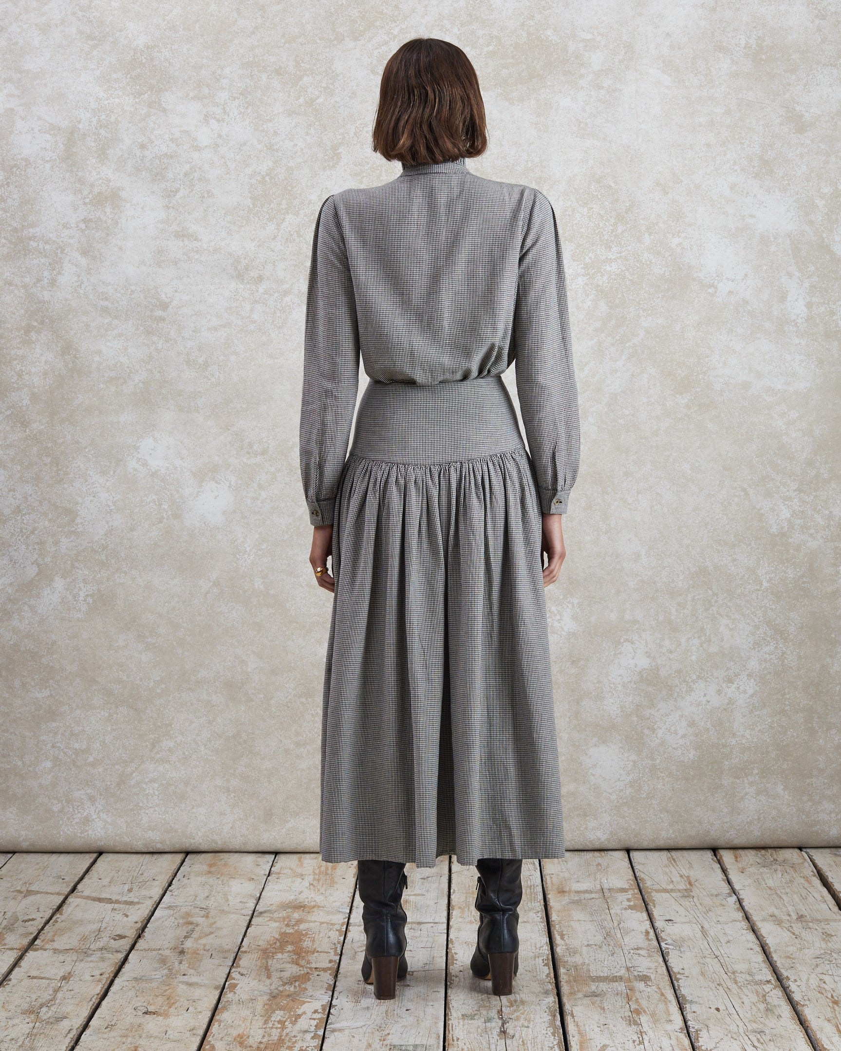 Maud - Woven Check Skirt