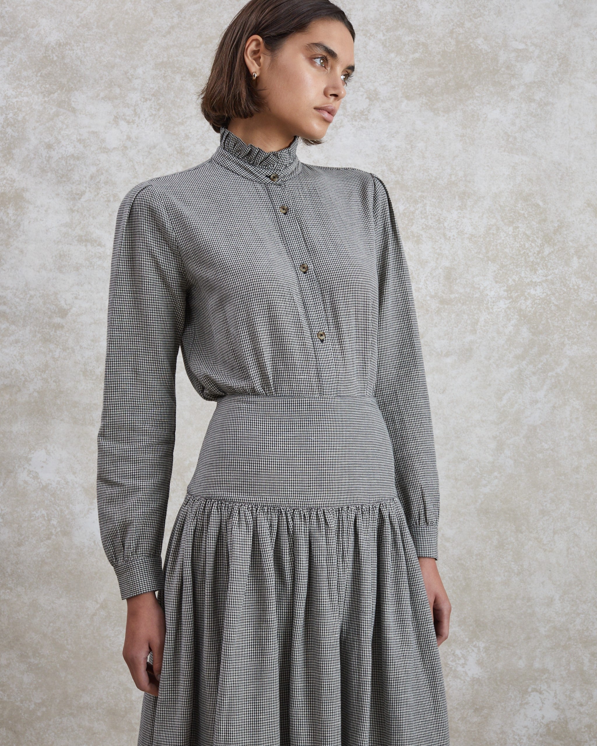 Poppy - Woven Check Blouse