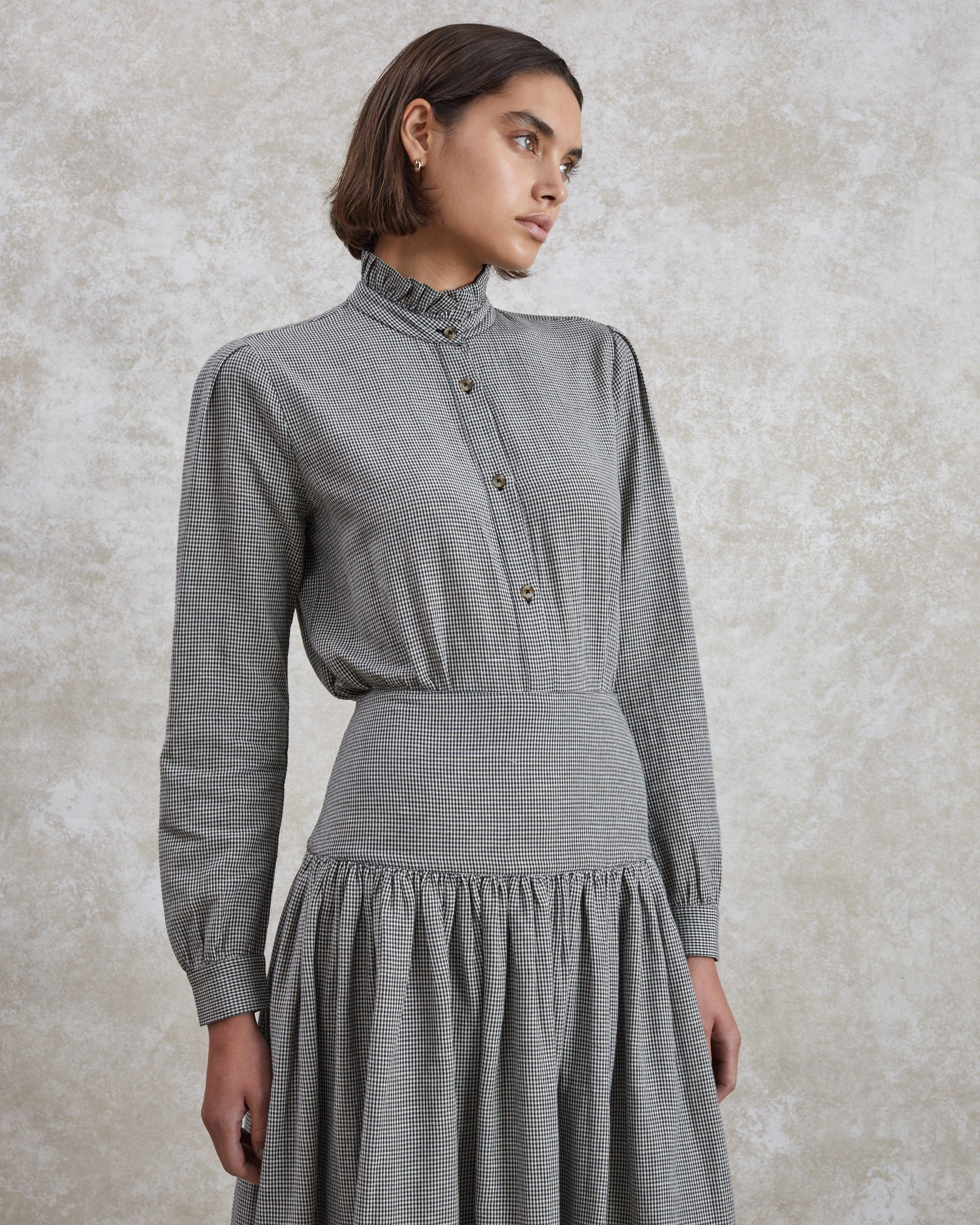 Maud - Woven Check Skirt