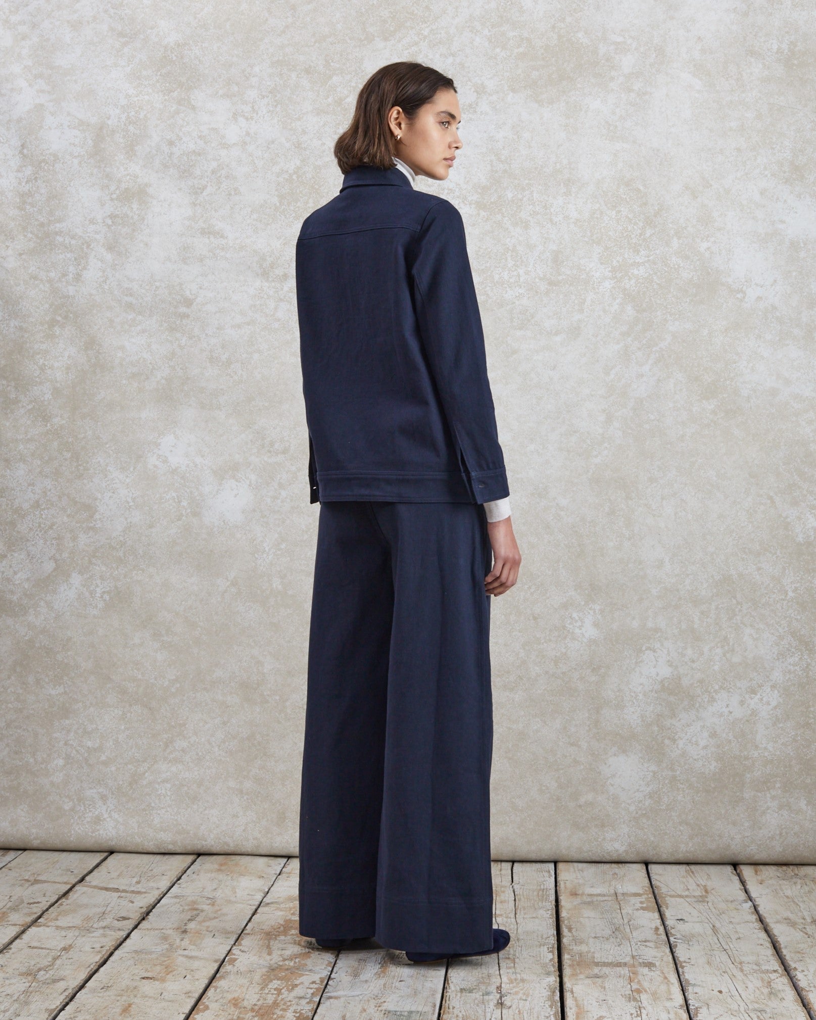 Gemma - Navy Drill Jacket