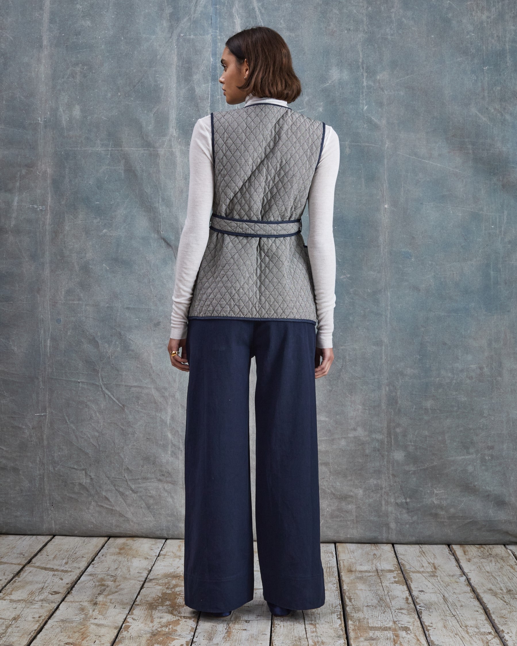 Polly - Check Quilted Gilet