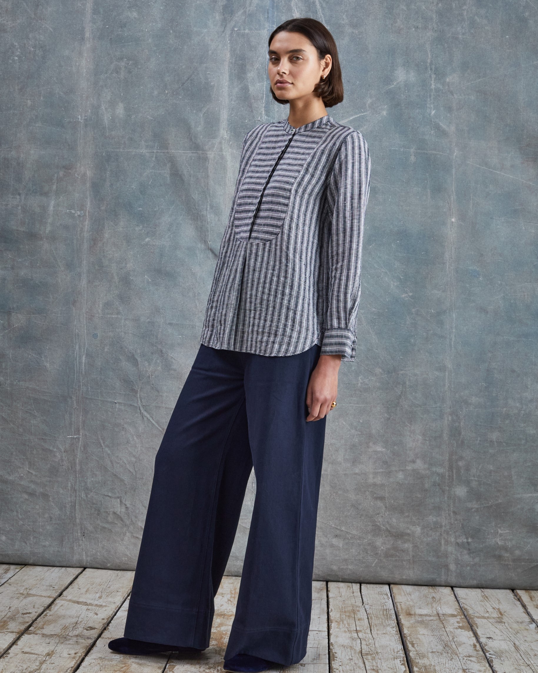 Tuxedo Shirt - Woven Stripe