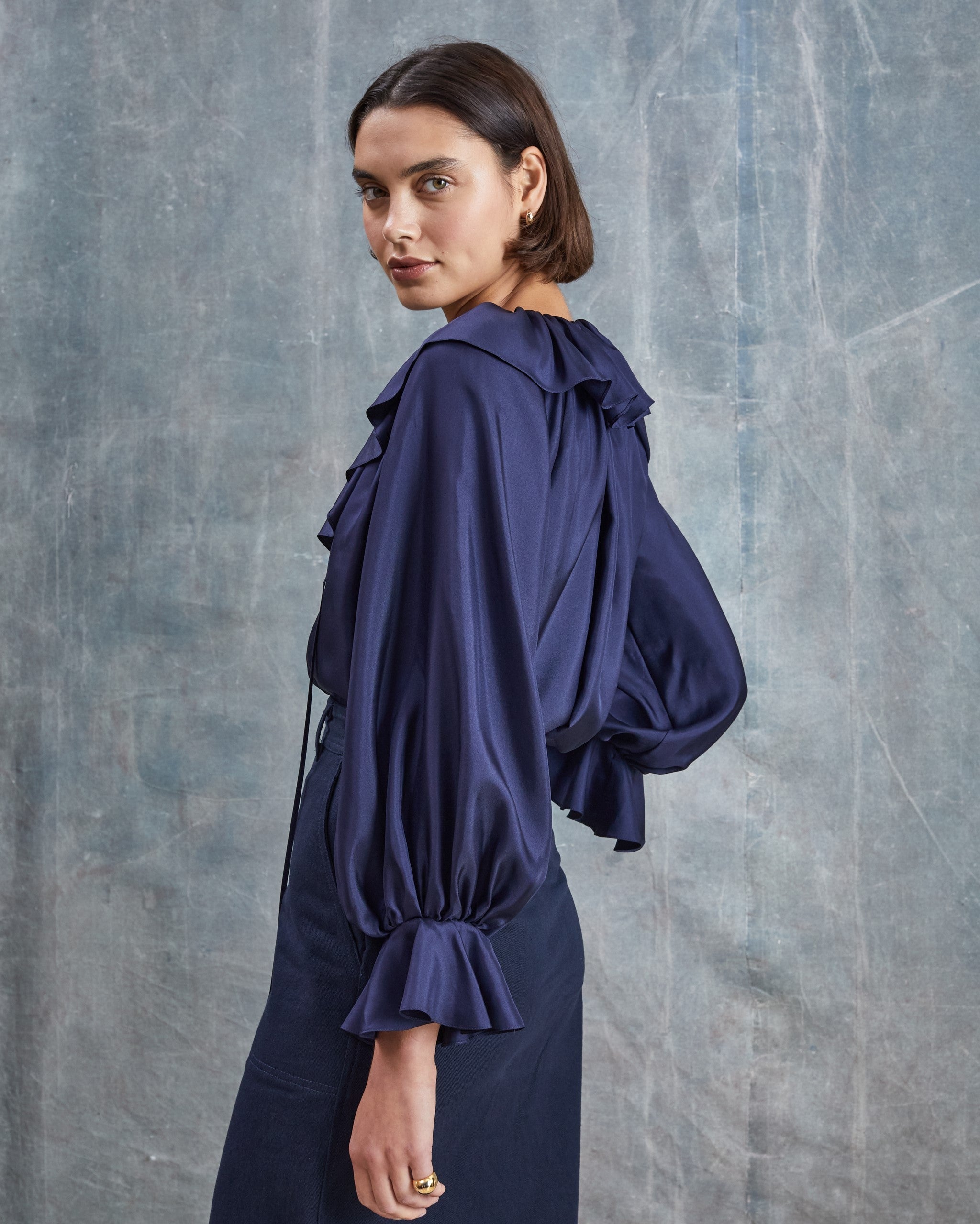 Louisa Silk Twill Blouse