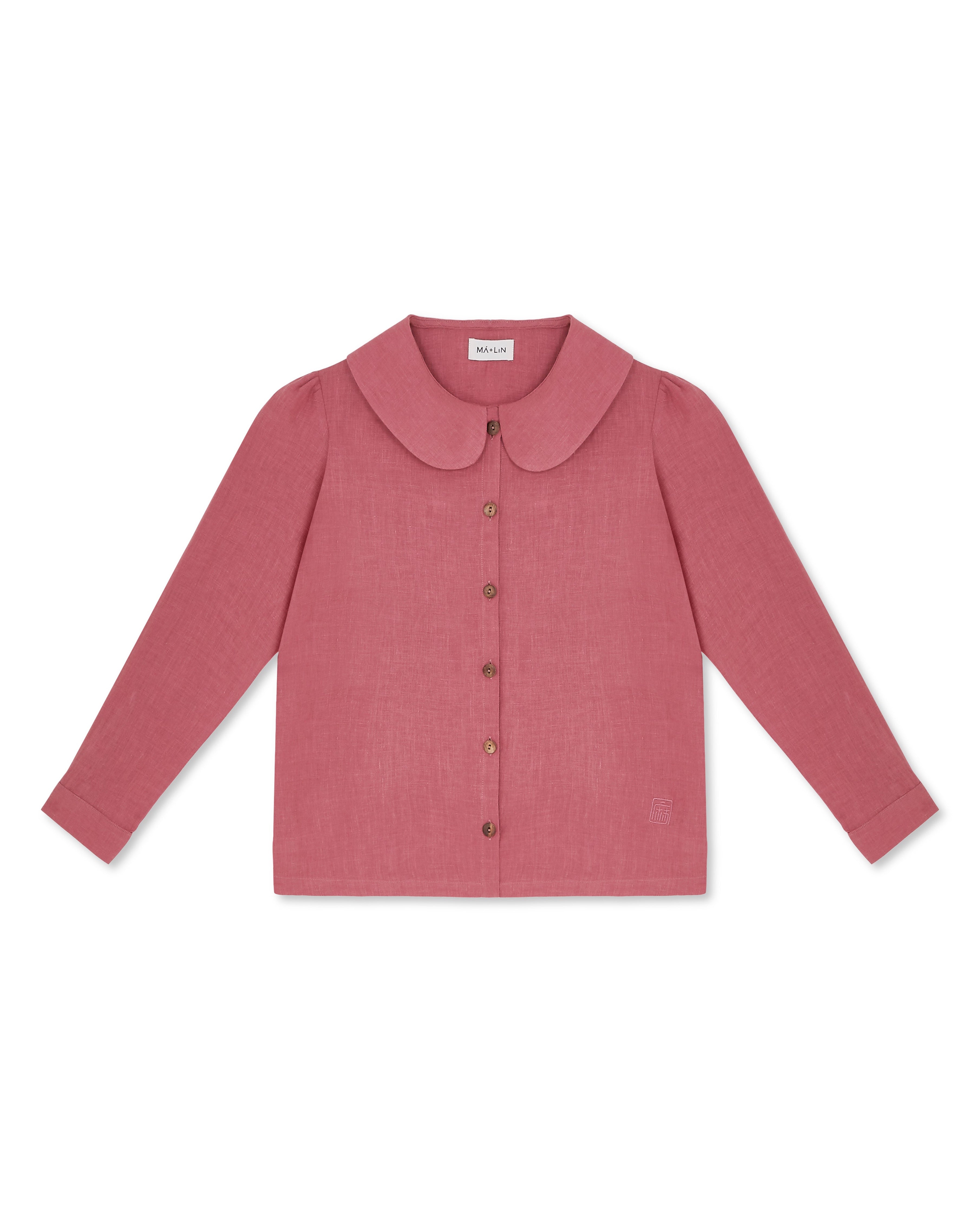 Claudine Linen Blouse  - Berry