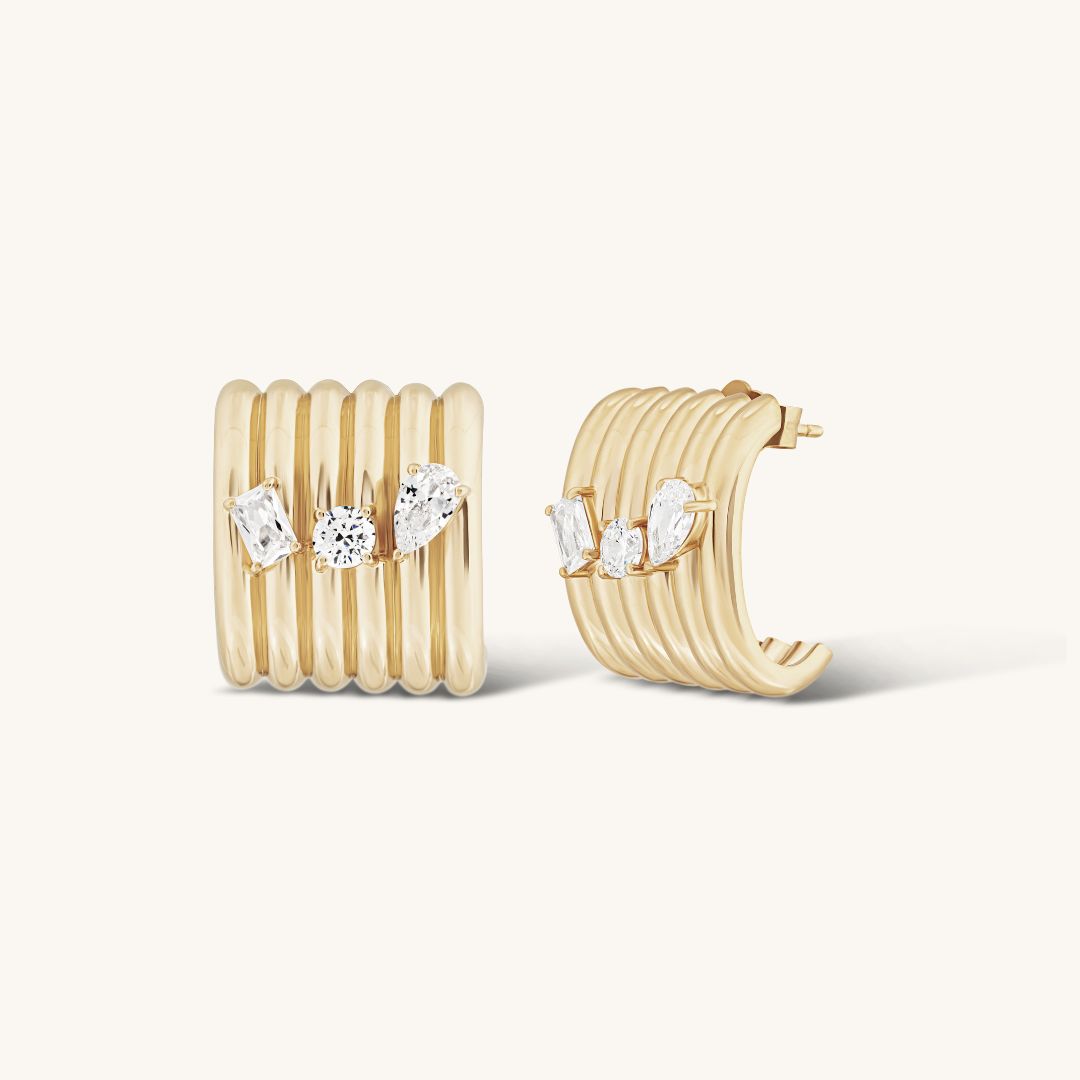 The Gold Sienna Earrings