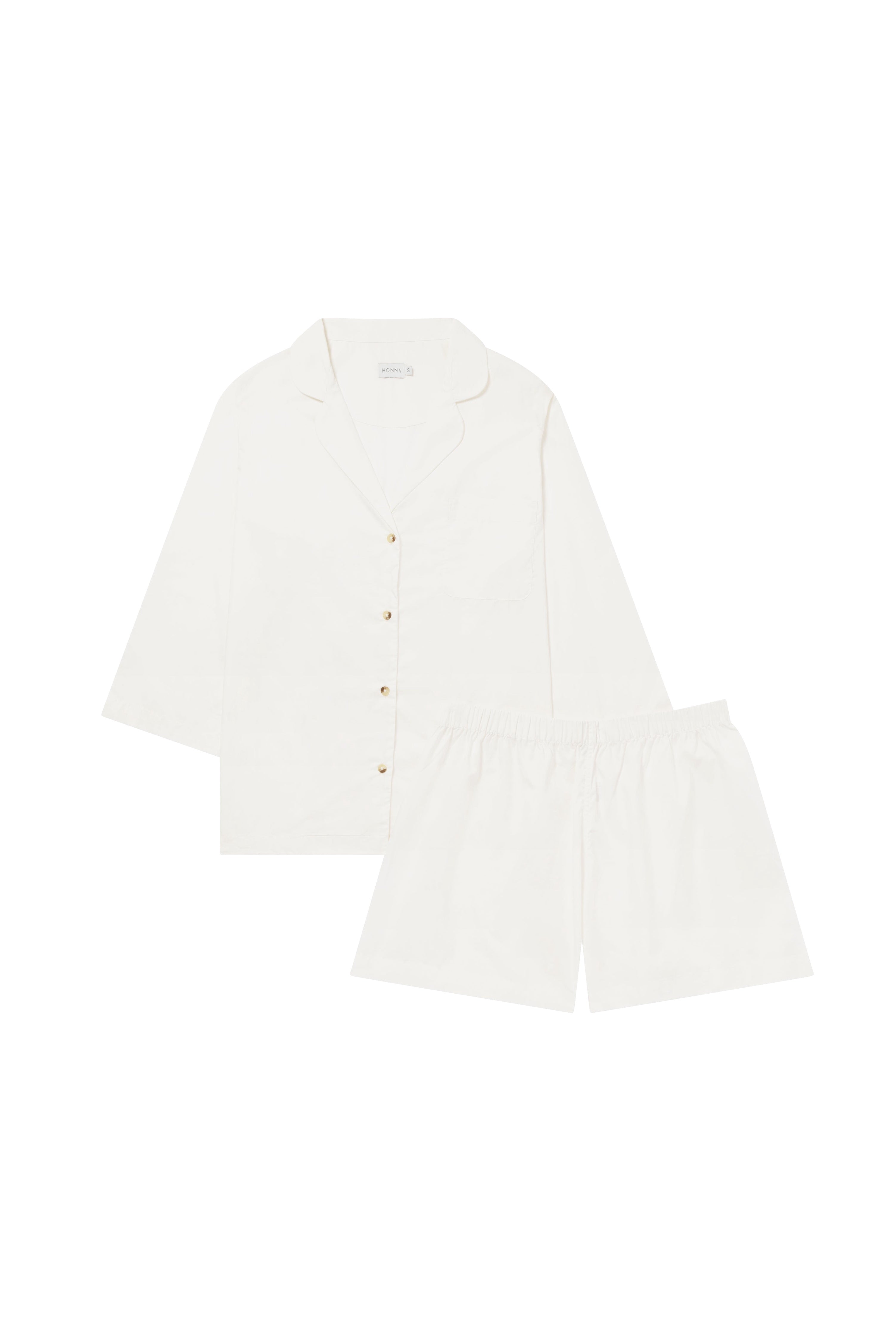 Classic White Pyjama Short Set