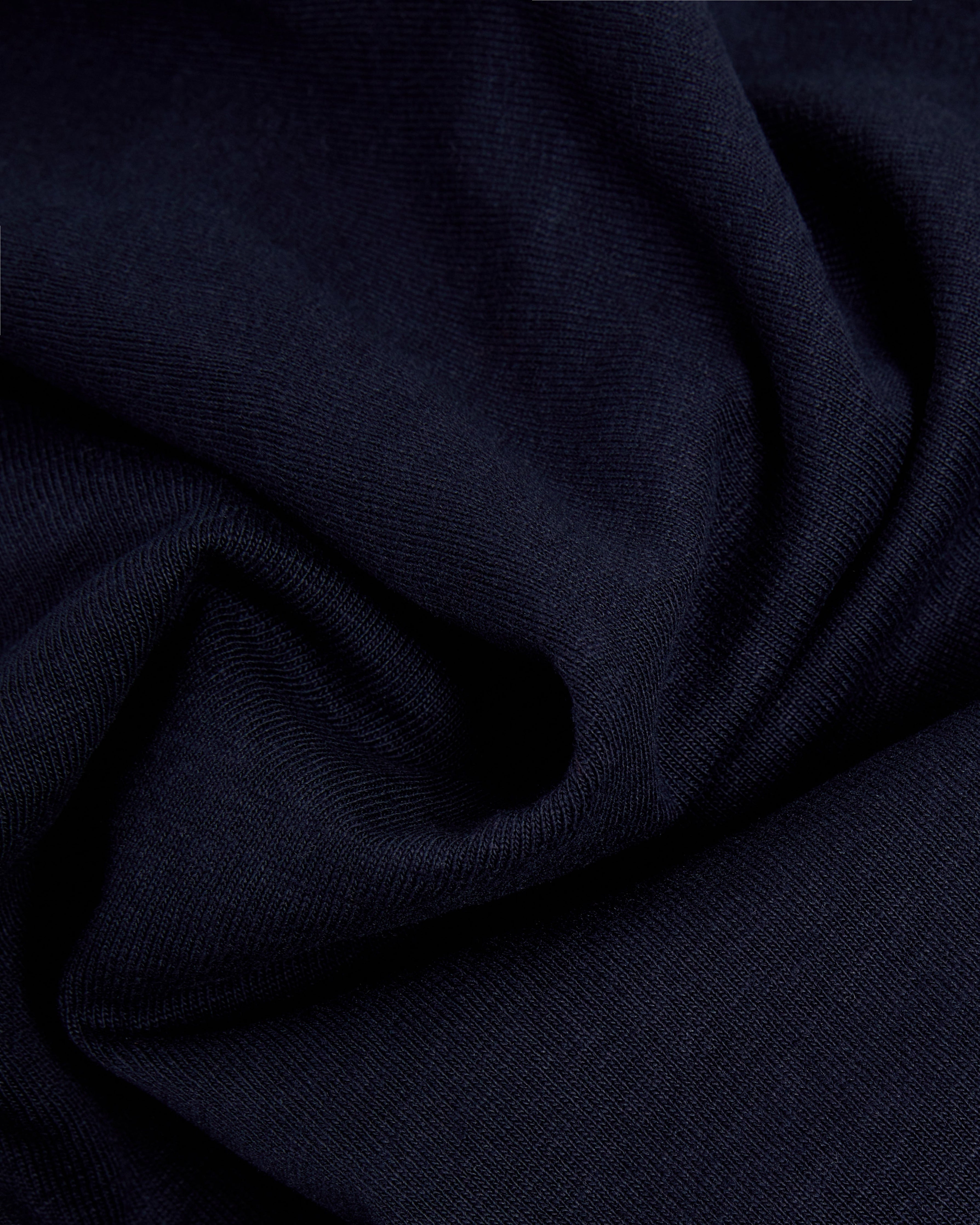 The Structured Slub / The Long Sleeve - Navy