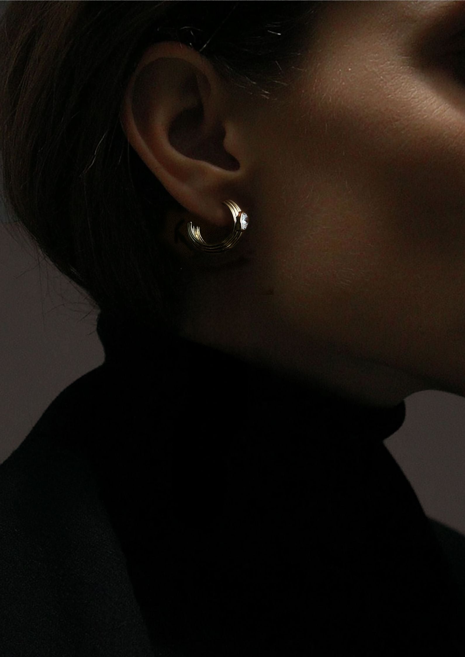 The Gold Zephyr Hoops