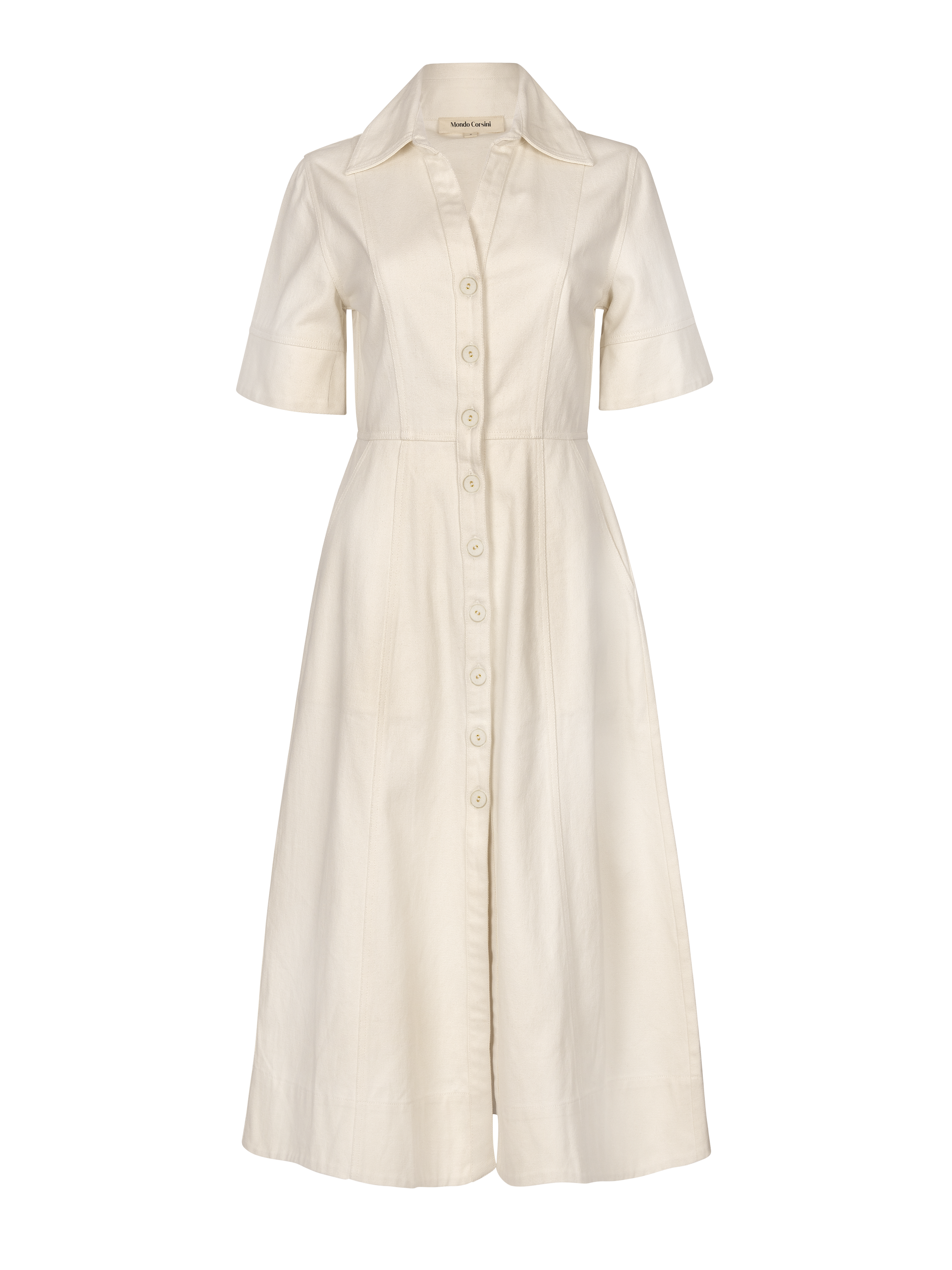 Bree - Panna Cotton Drill Dress
