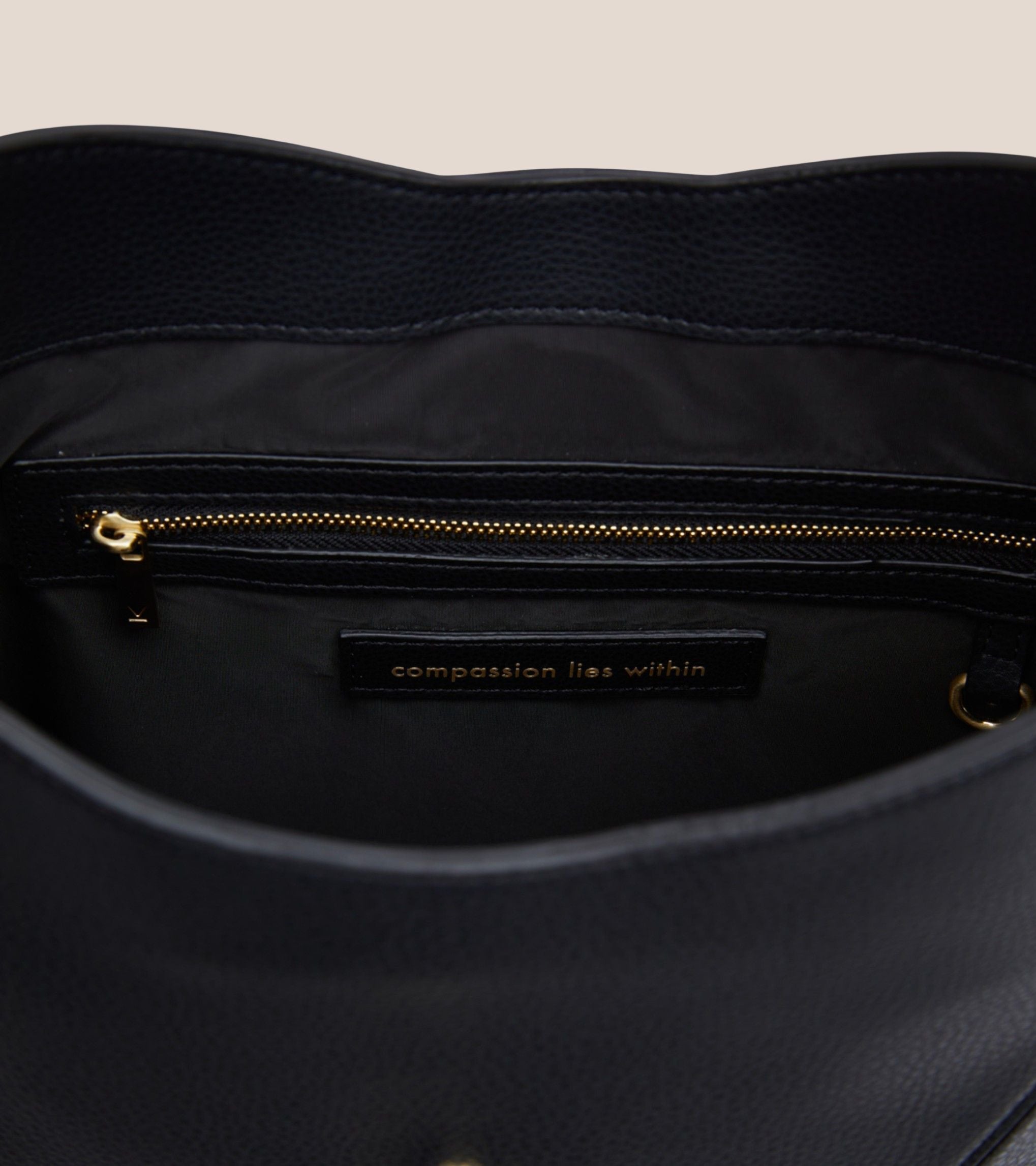 Nancy Vegan Bio-Based Bamboo Leather Elevated Tote Bag in Black