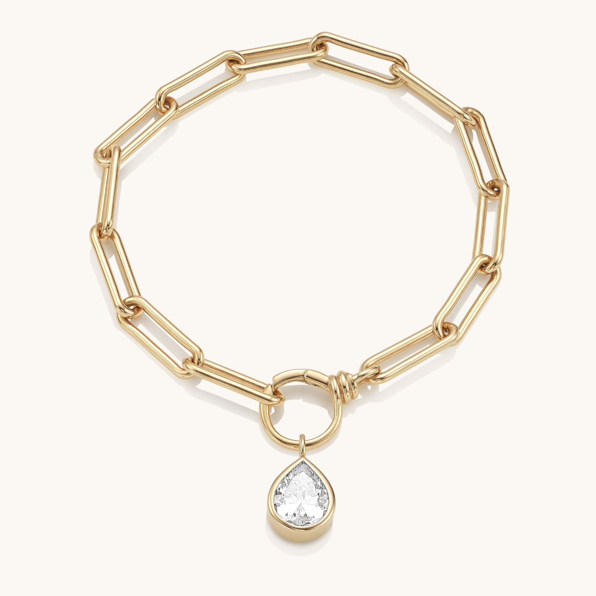 The Gold Formes Bracelet Pear Charm (Drop Only)