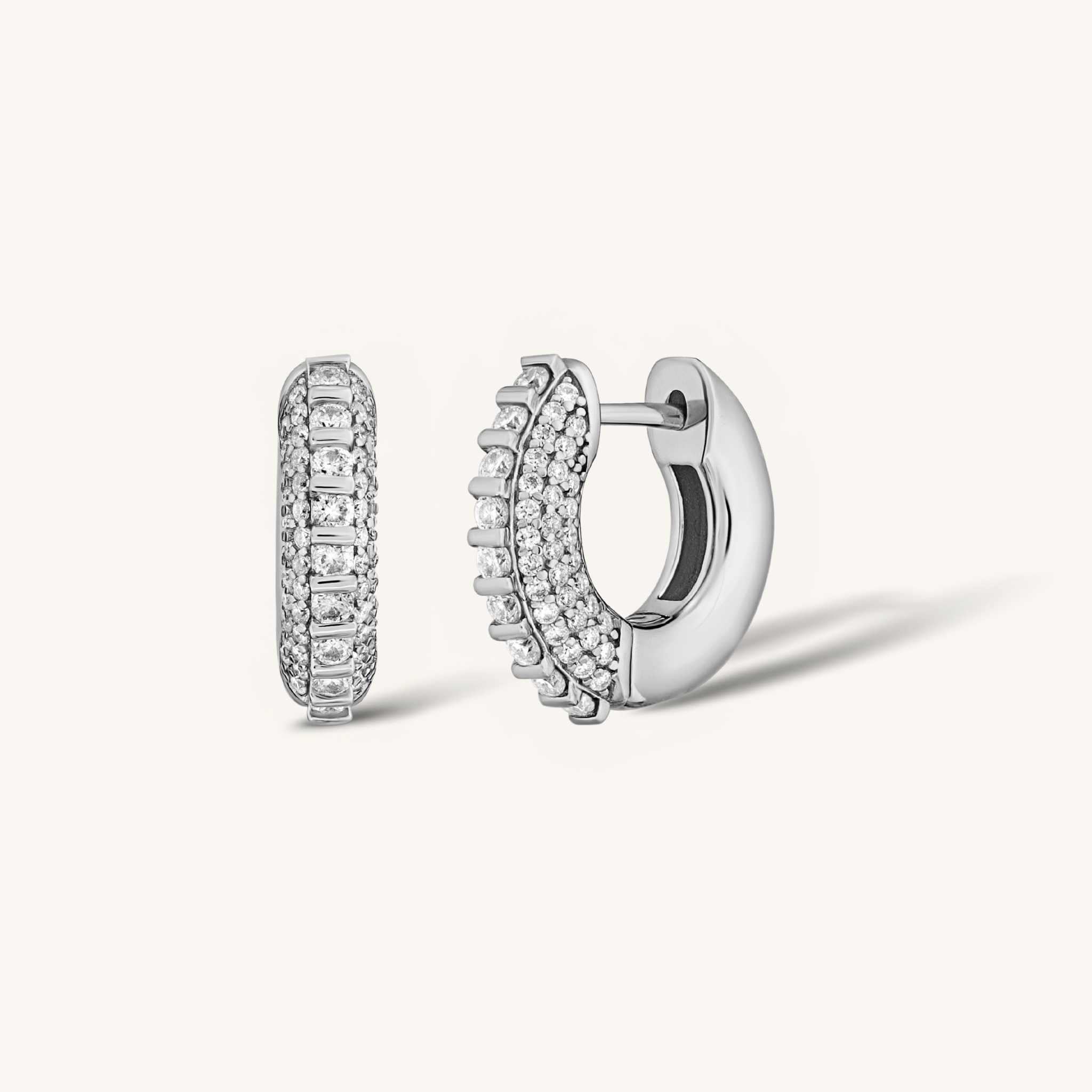 The Silver Astrid Hoops