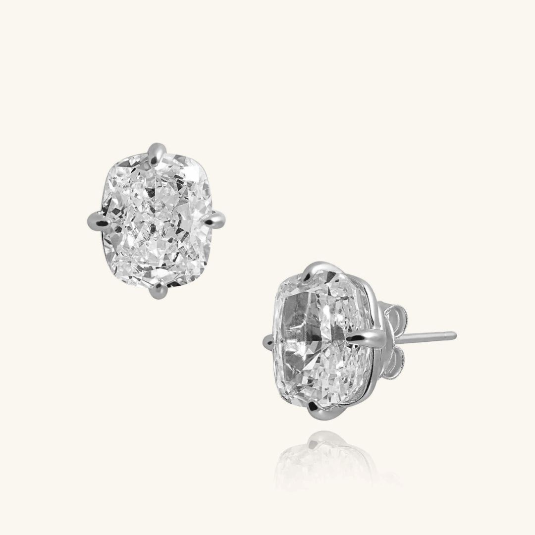 The Silver Sophia Sapphire Earrings