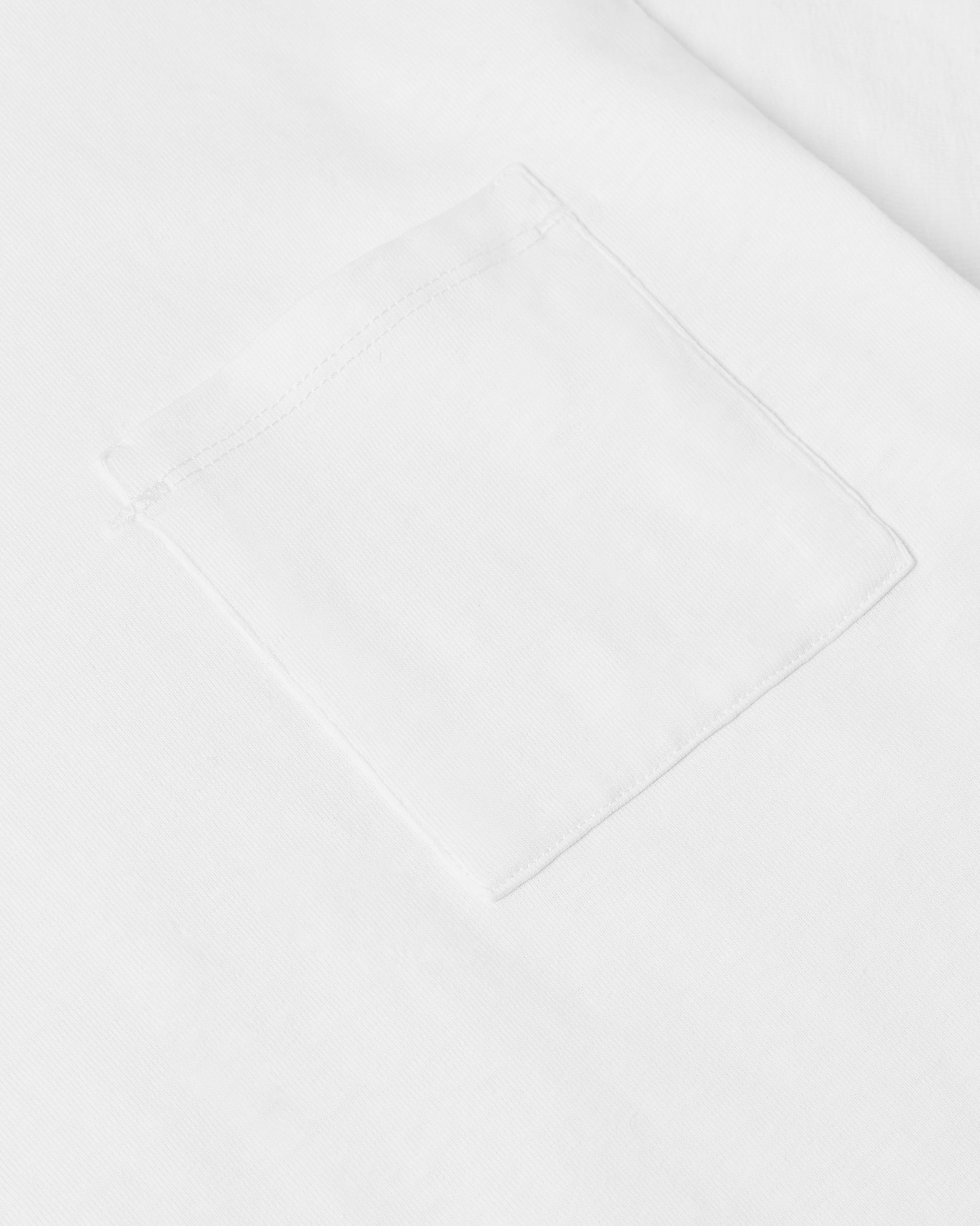 The Structured Slub / The Long Sleeve - White