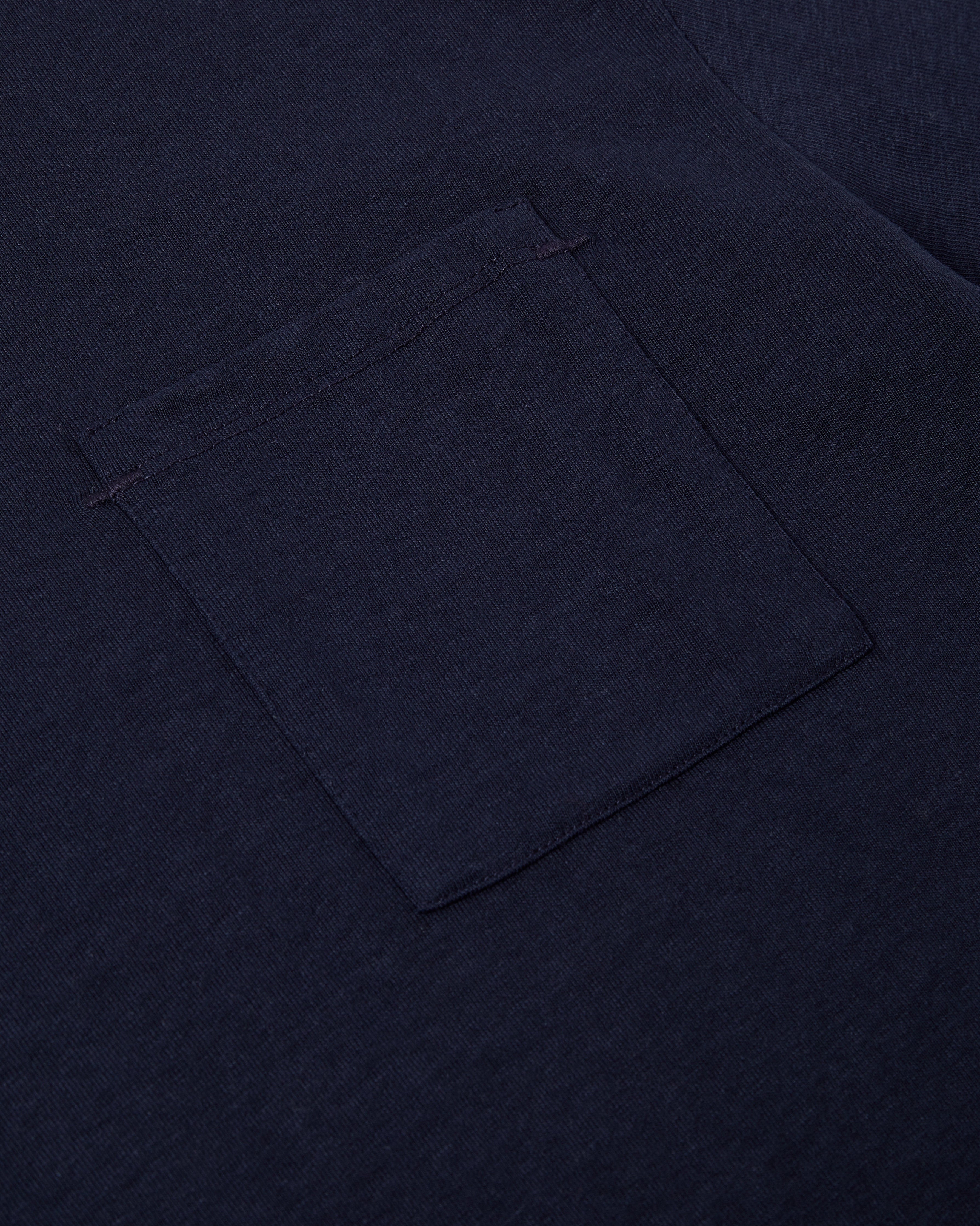 The Structured Slub / The Long Sleeve - Navy