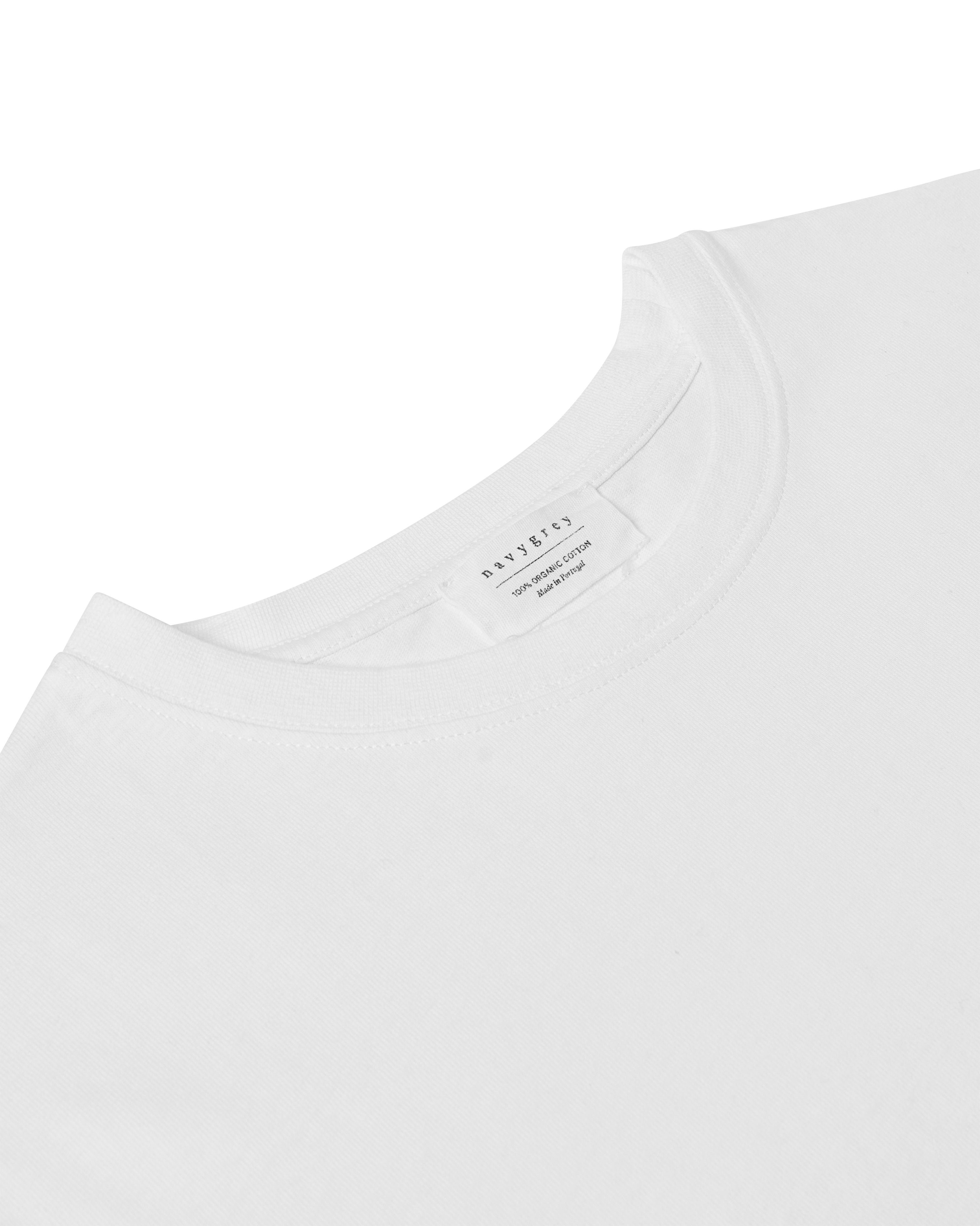 The Structured Slub / The Short Sleeve - White