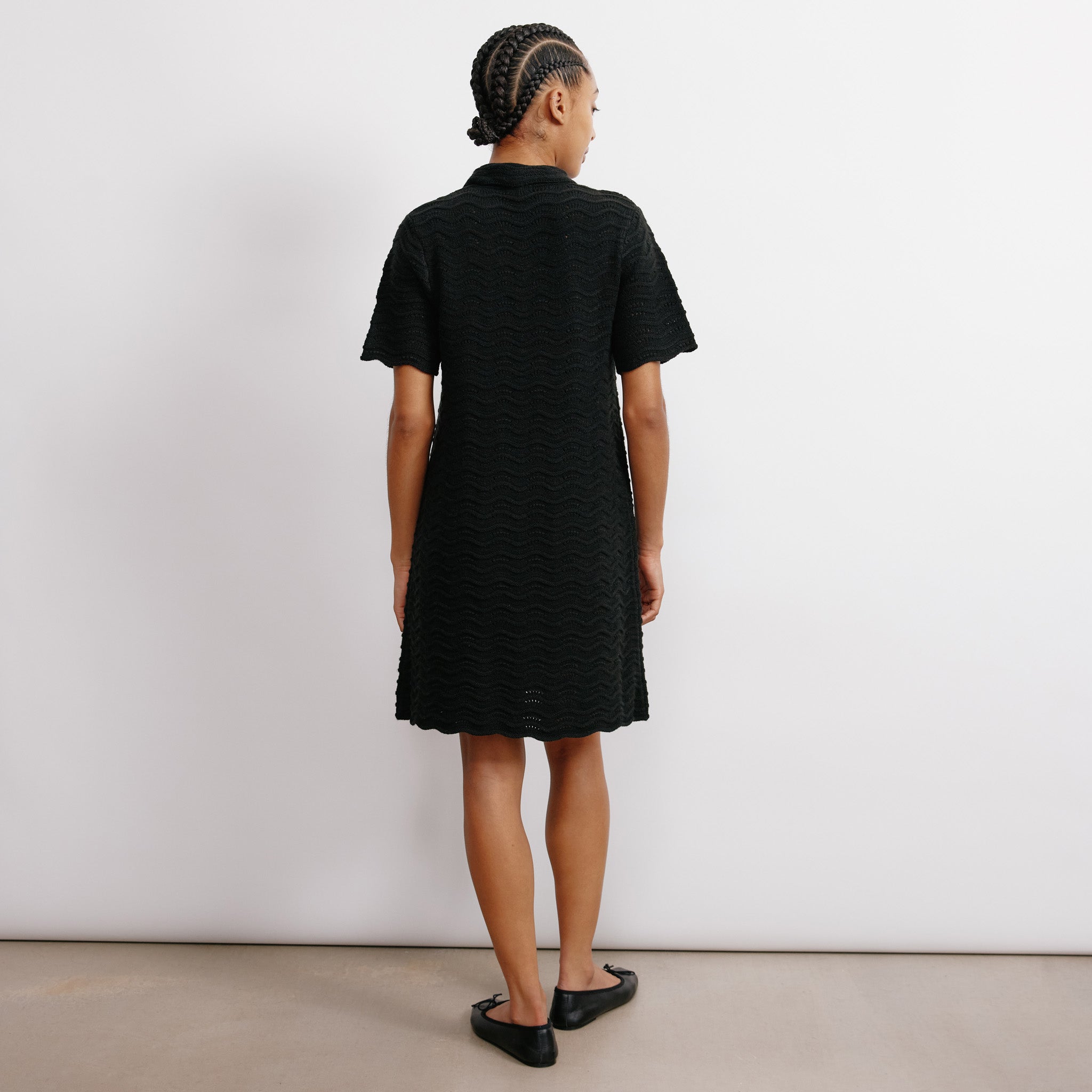 Pointelle Knit Dress