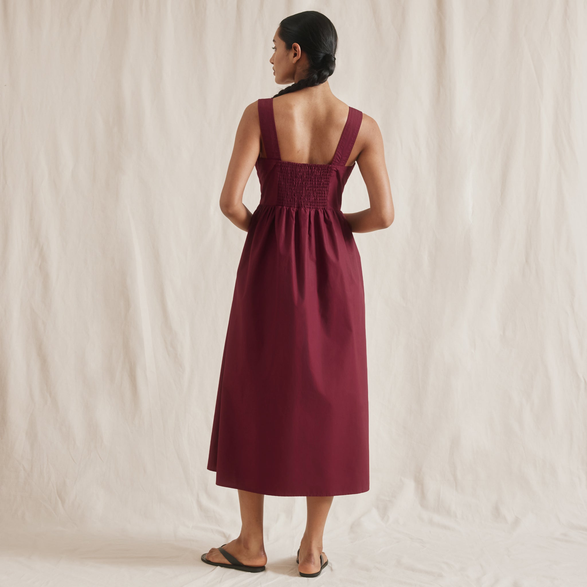 Cherry Cotton Apron Dress